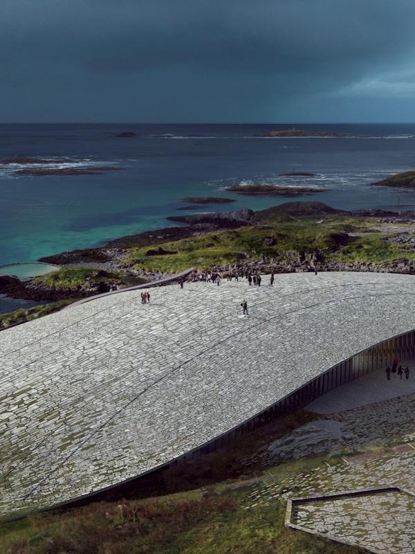 Illustration av kulturmuseet The Whale i Vesterålen, Nord-Norge