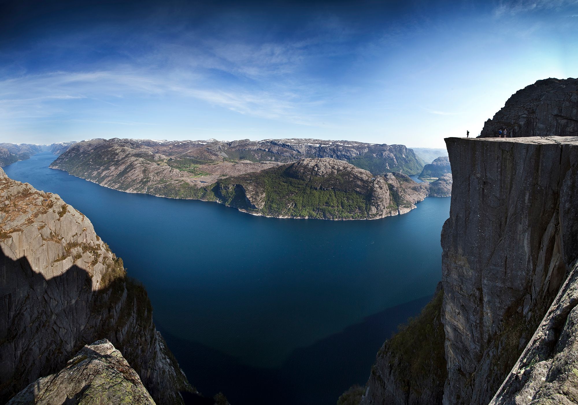 The Pulpit Rock in Ryfylke, Fjord Norway