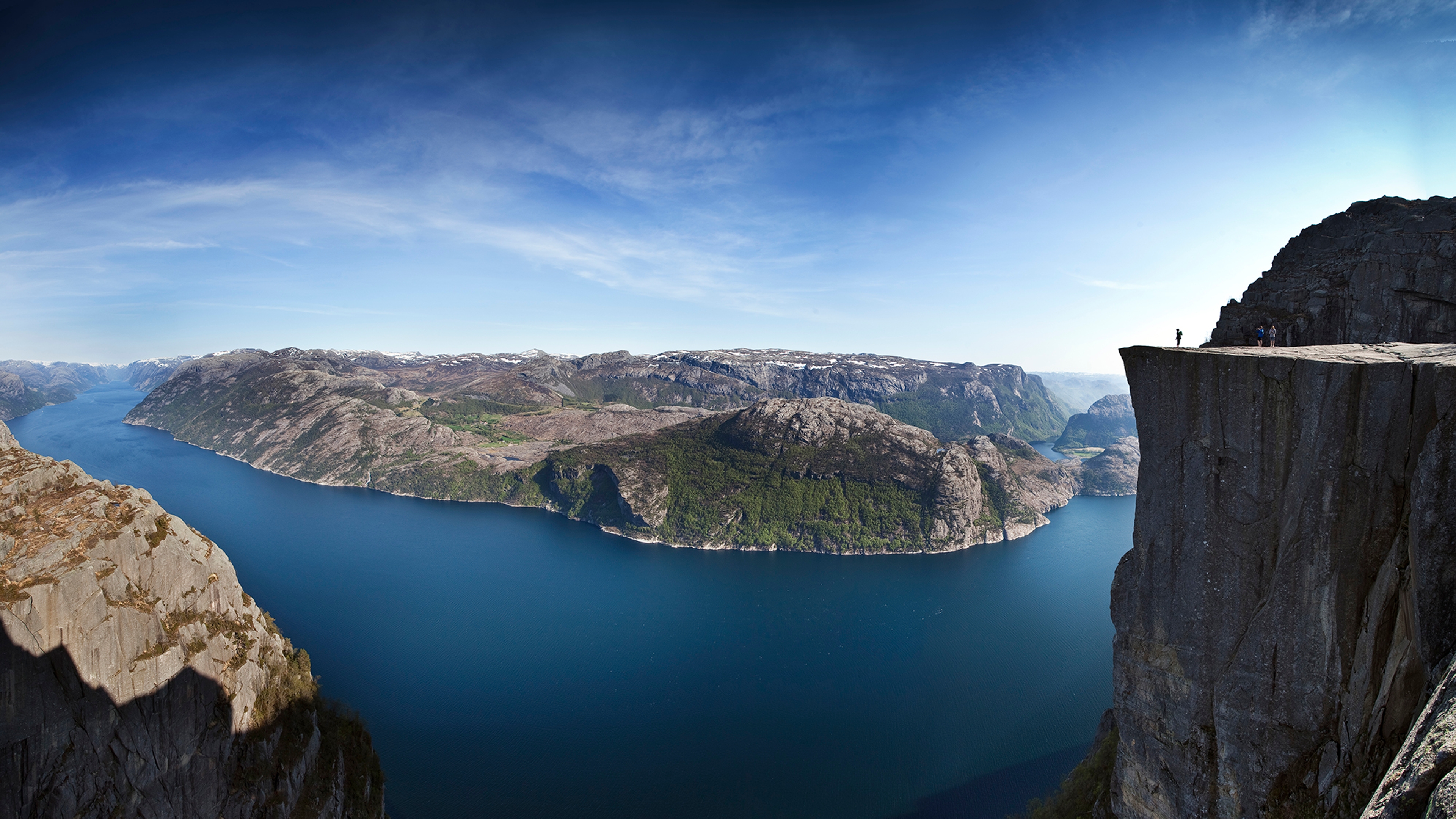 The Pulpit Rock in Ryfylke, Fjord Norway