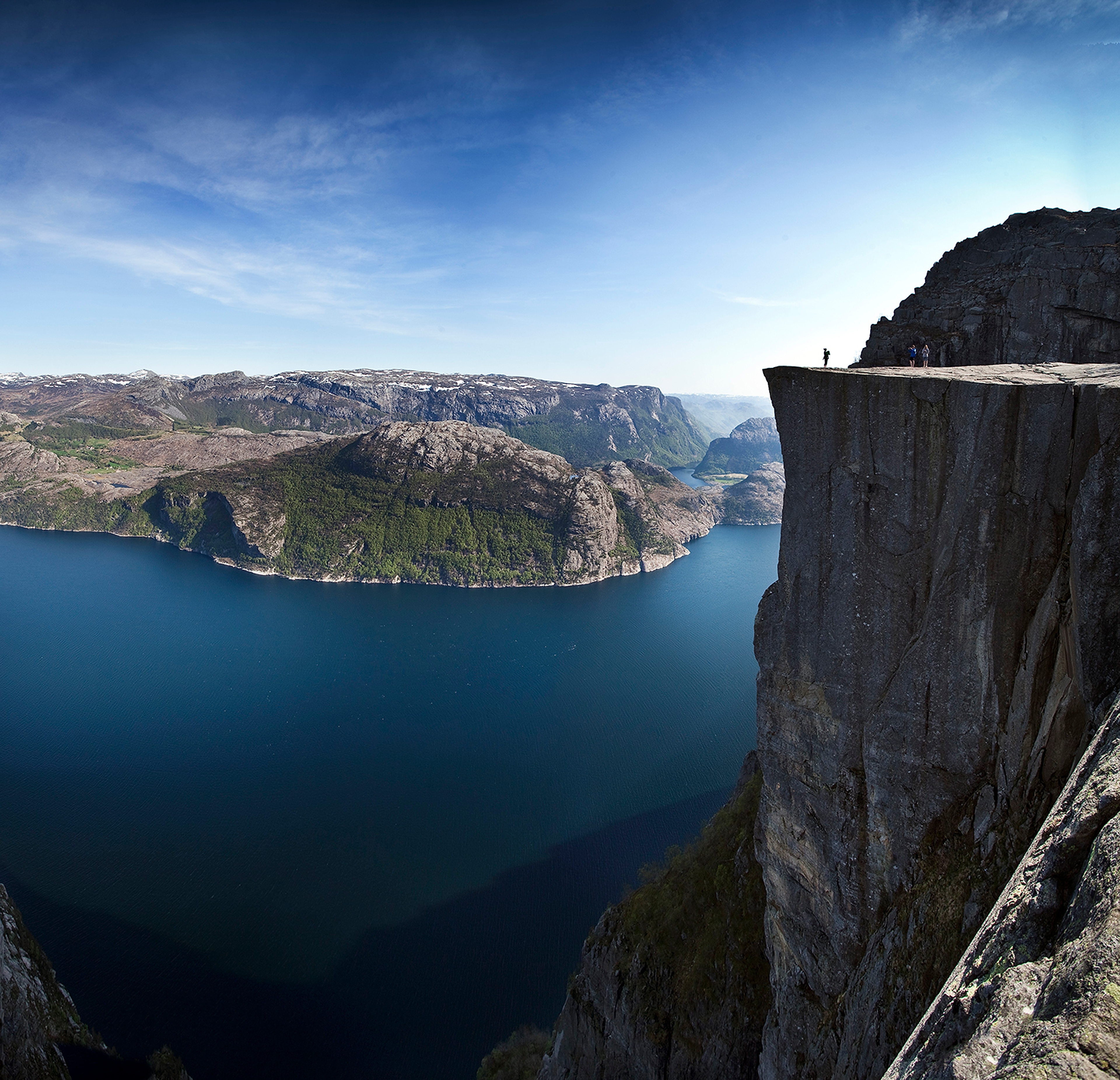 The Pulpit Rock in Ryfylke, Fjord Norway