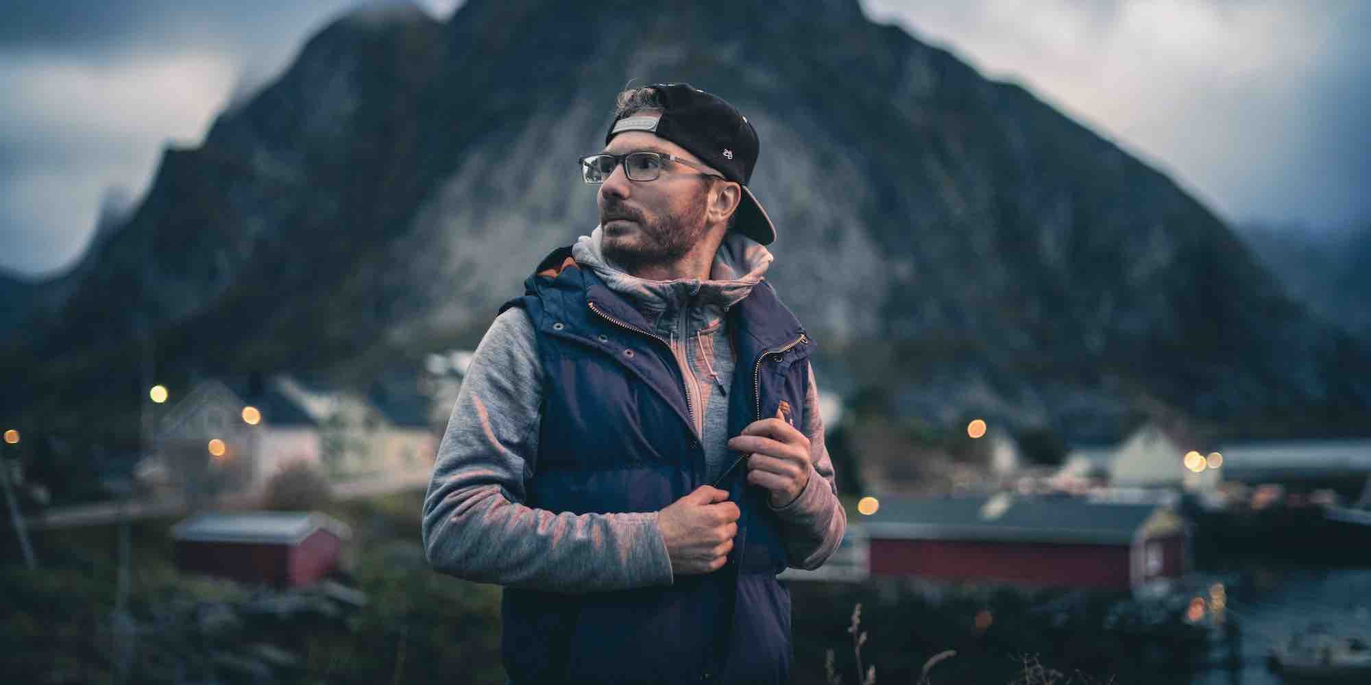 Photographer Dino Serrao in Lofoten, Northern Norway