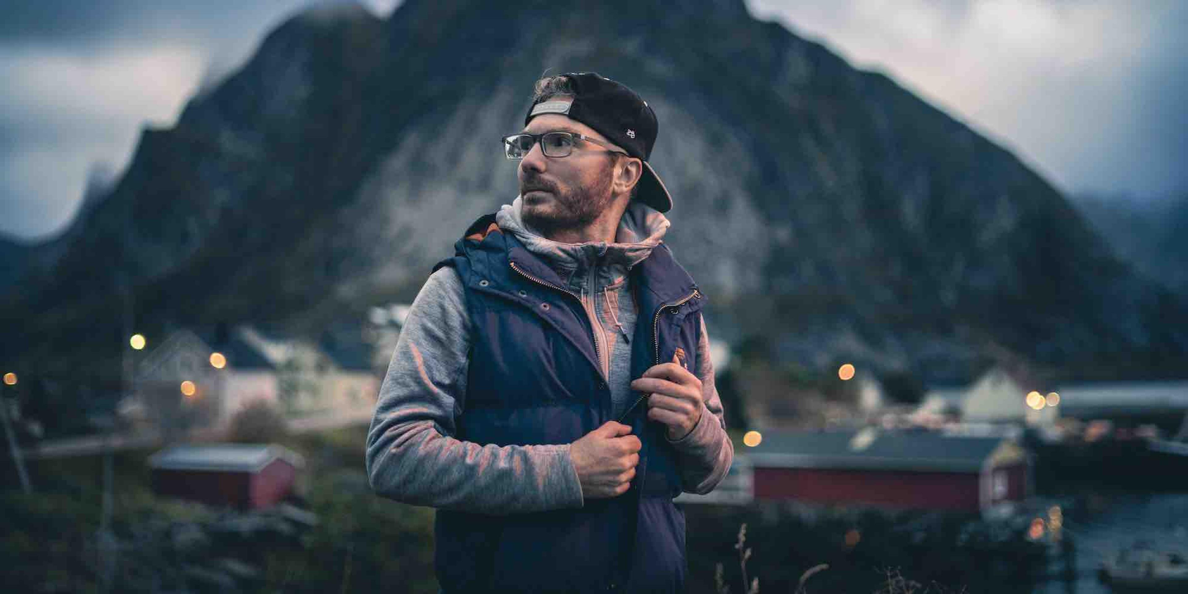 Photographer Dino Serrao in Lofoten, Northern Norway