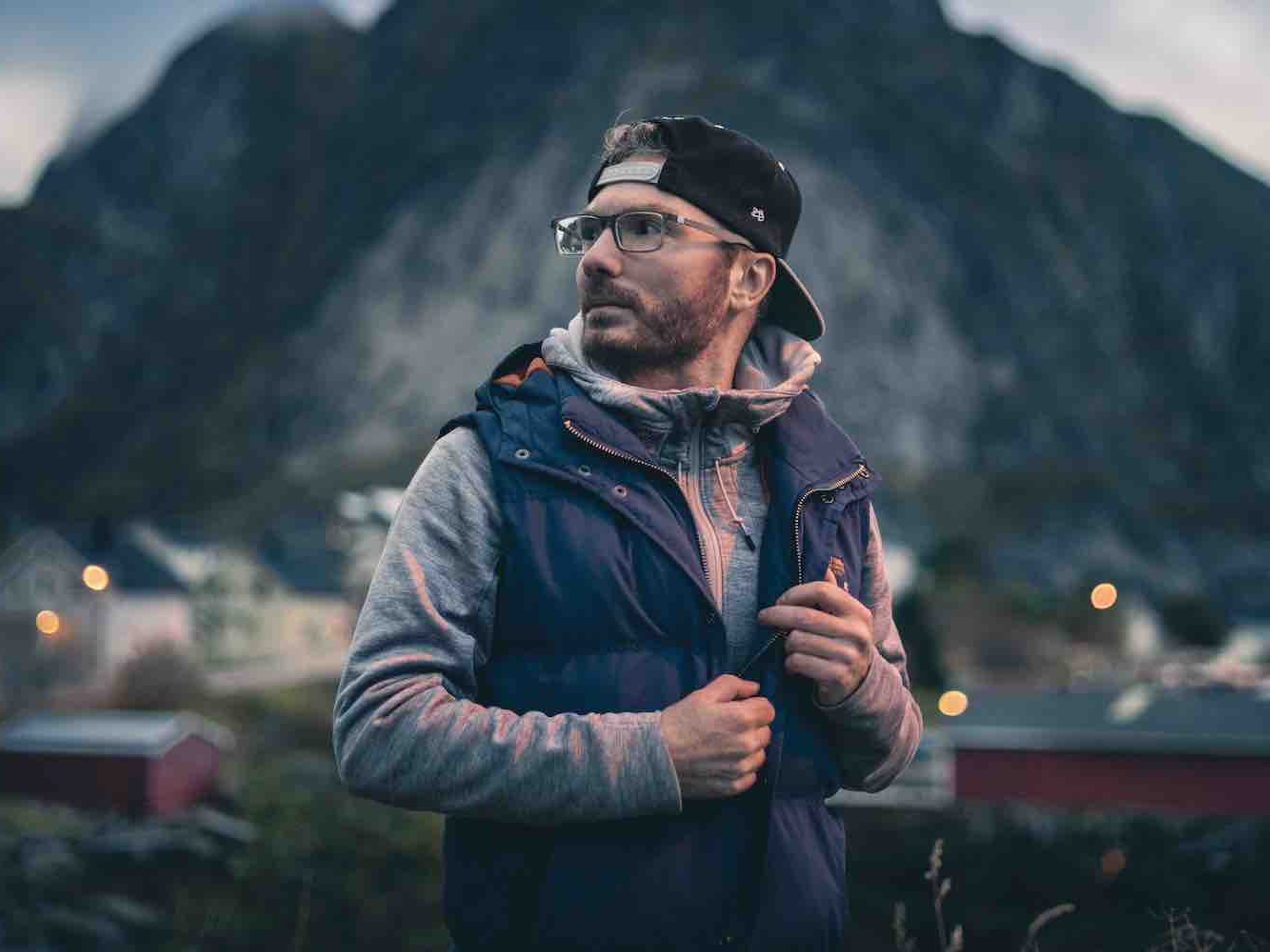 Photographer Dino Serrao in Lofoten, Northern Norway