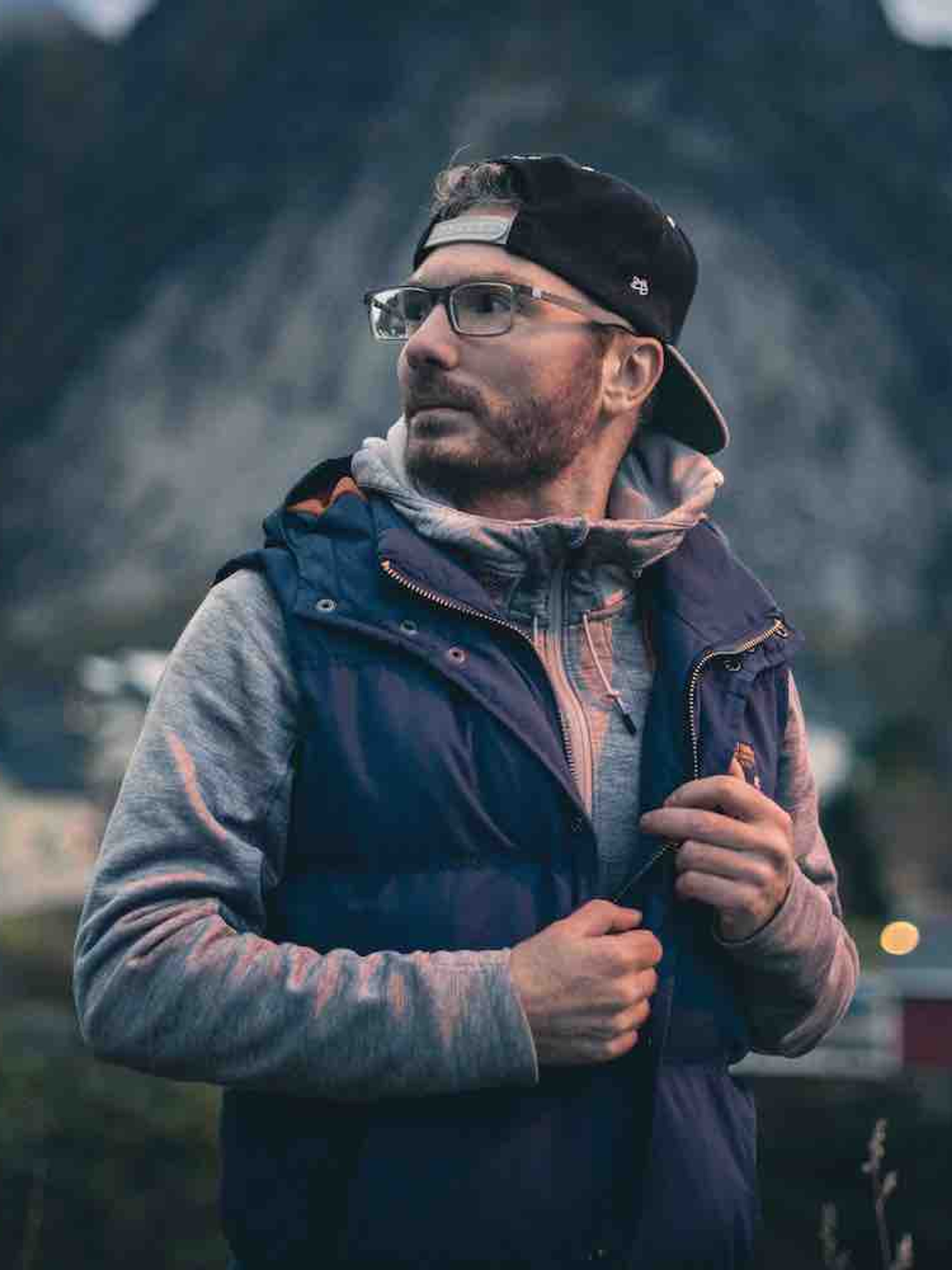 Photographer Dino Serrao in Lofoten, Northern Norway