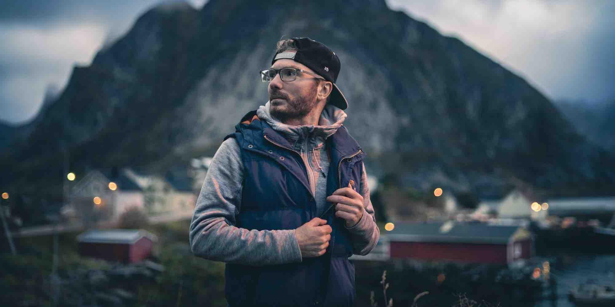 Photographer Dino Serrao in Lofoten, Northern Norway