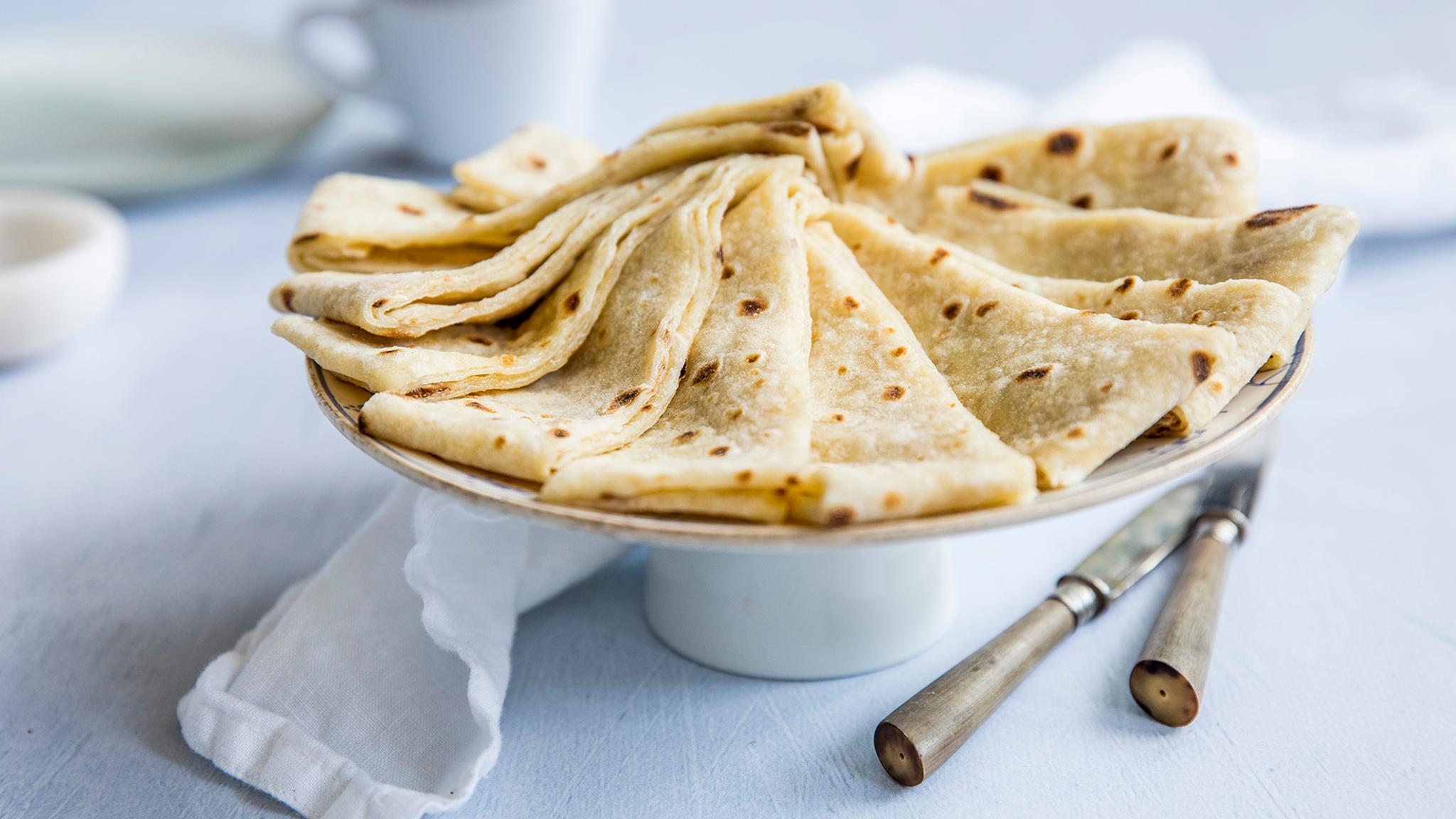 Kling lefse served on a platter in Norway