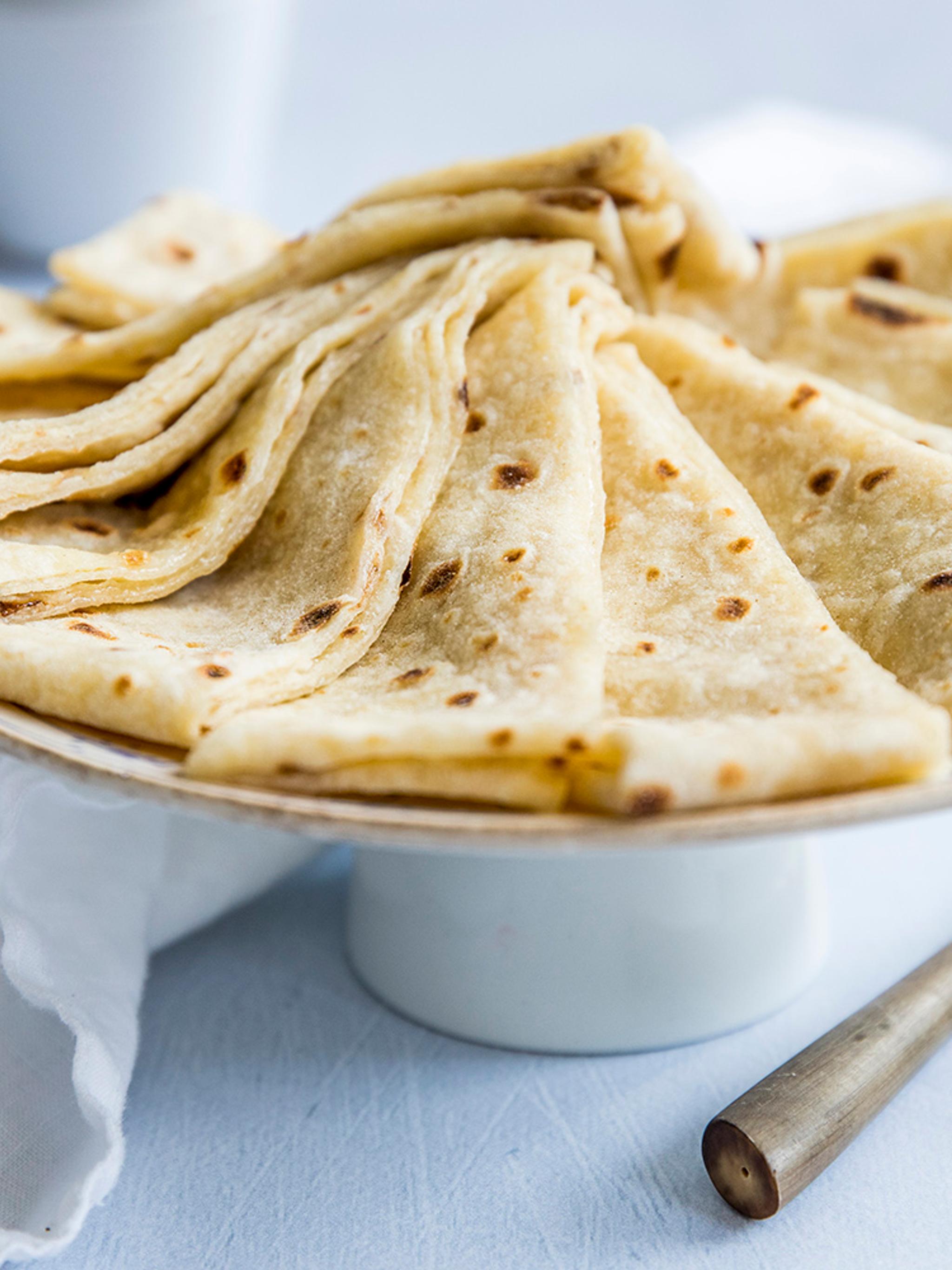 Kling lefse served on a platter in Norway