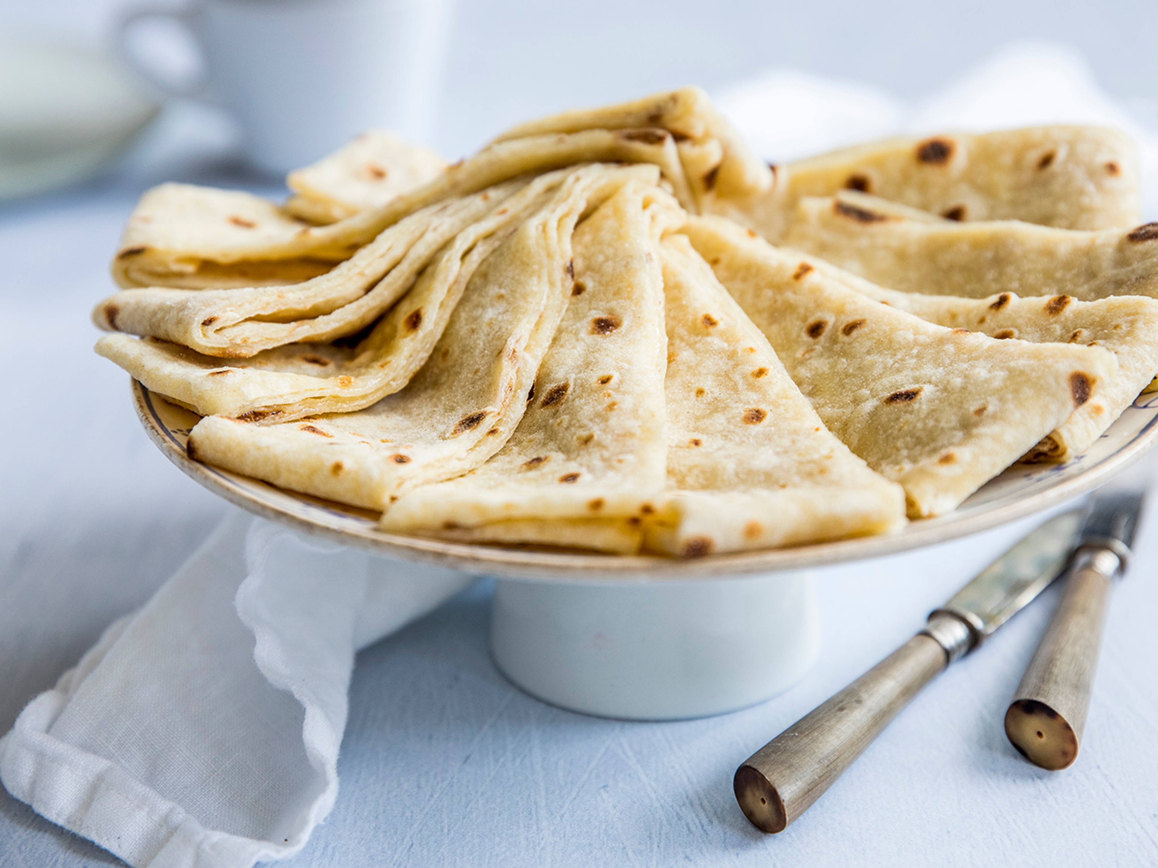 Kling lefse served on a platter in Norway