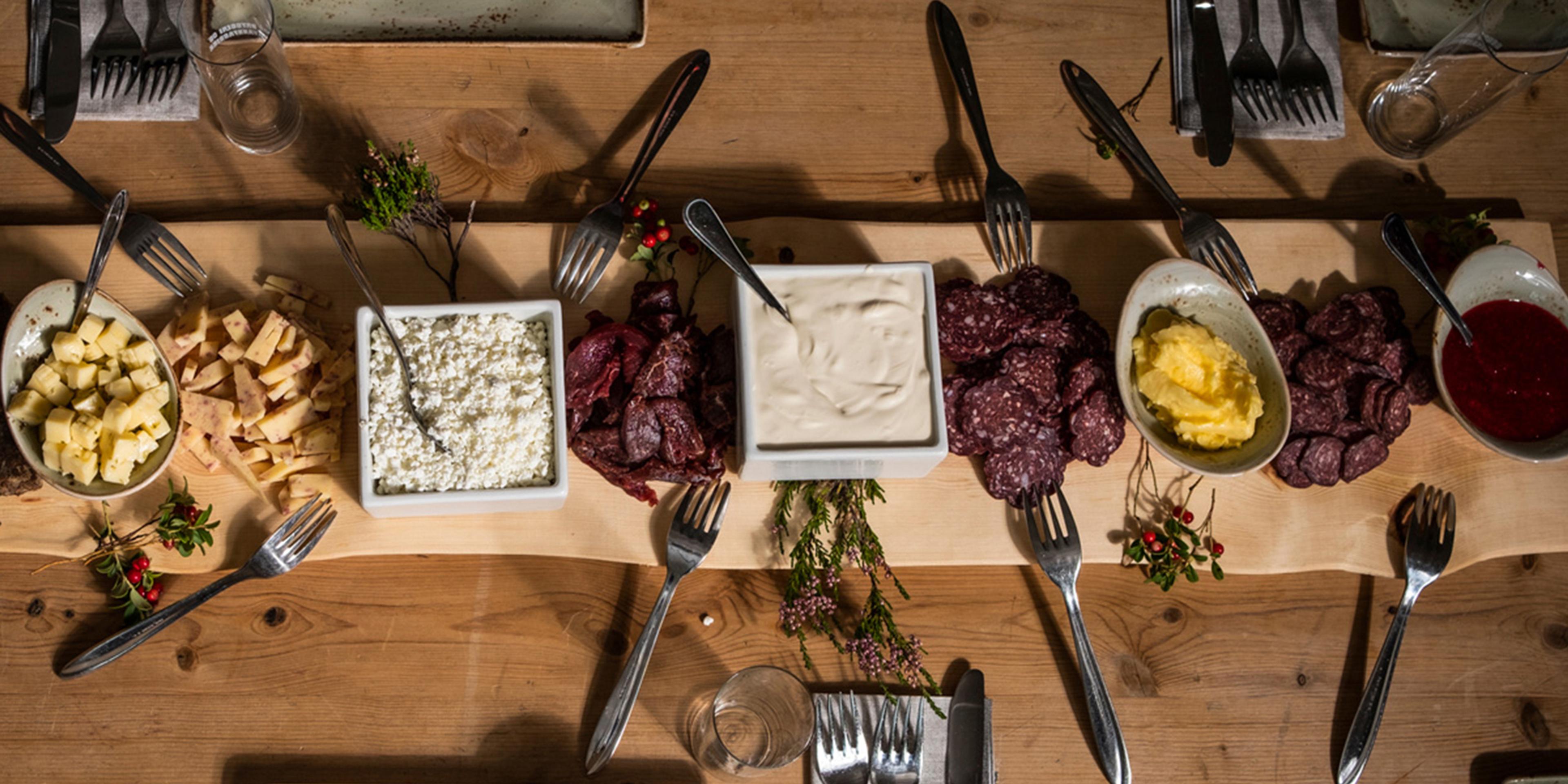 Local food at the eatery Kaffestuggu in Røros in Trøndelag