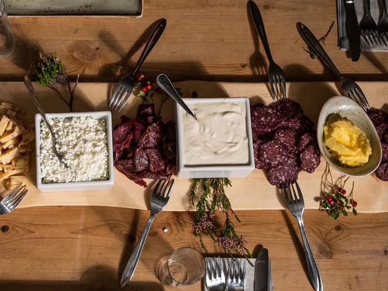 Local food at the eatery Kaffestuggu in Røros in Trøndelag