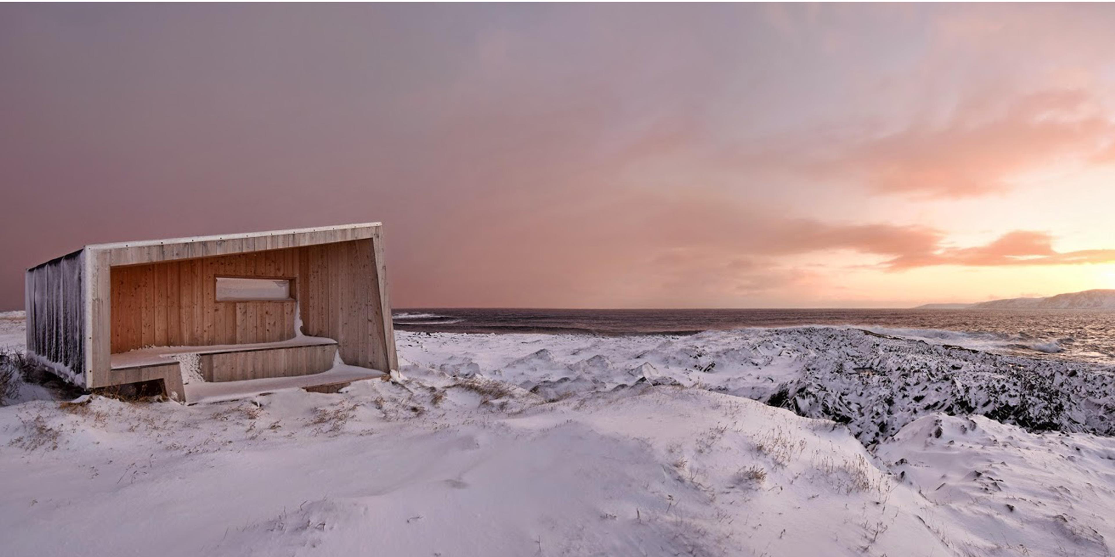 Birdwatching shelter Steilneset, Vardø, Northern Norway