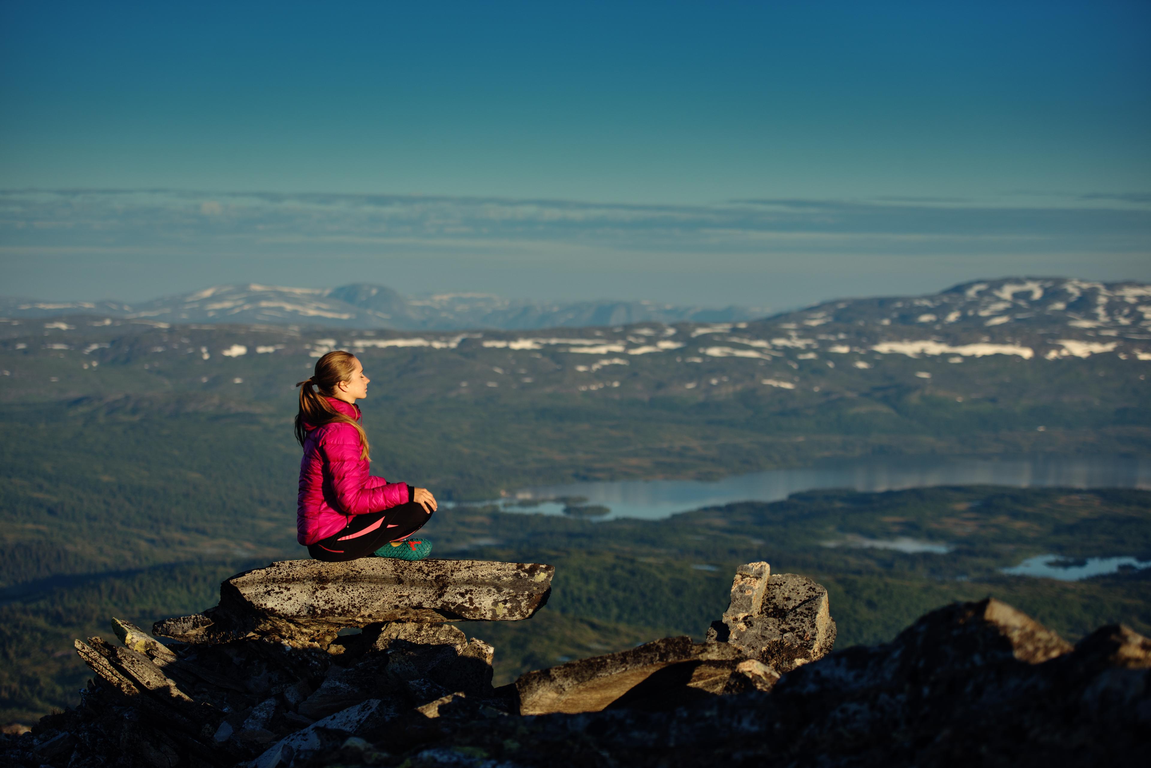 Utsikt fra fjellet Dærga i Børgefjell nasjonalpark i Namdalen, Trøndelag