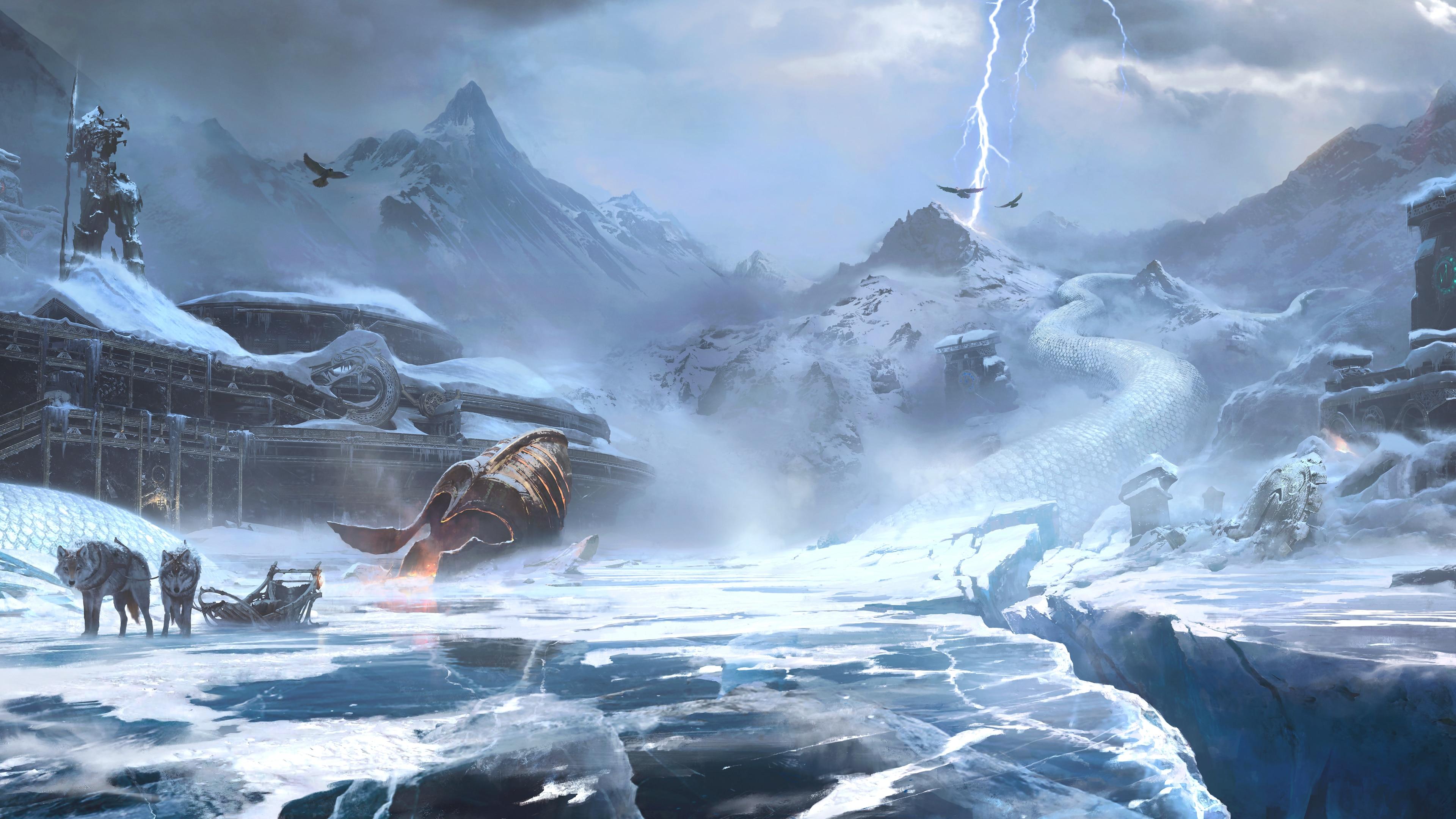 An illustration from the game God of War Ragnarök