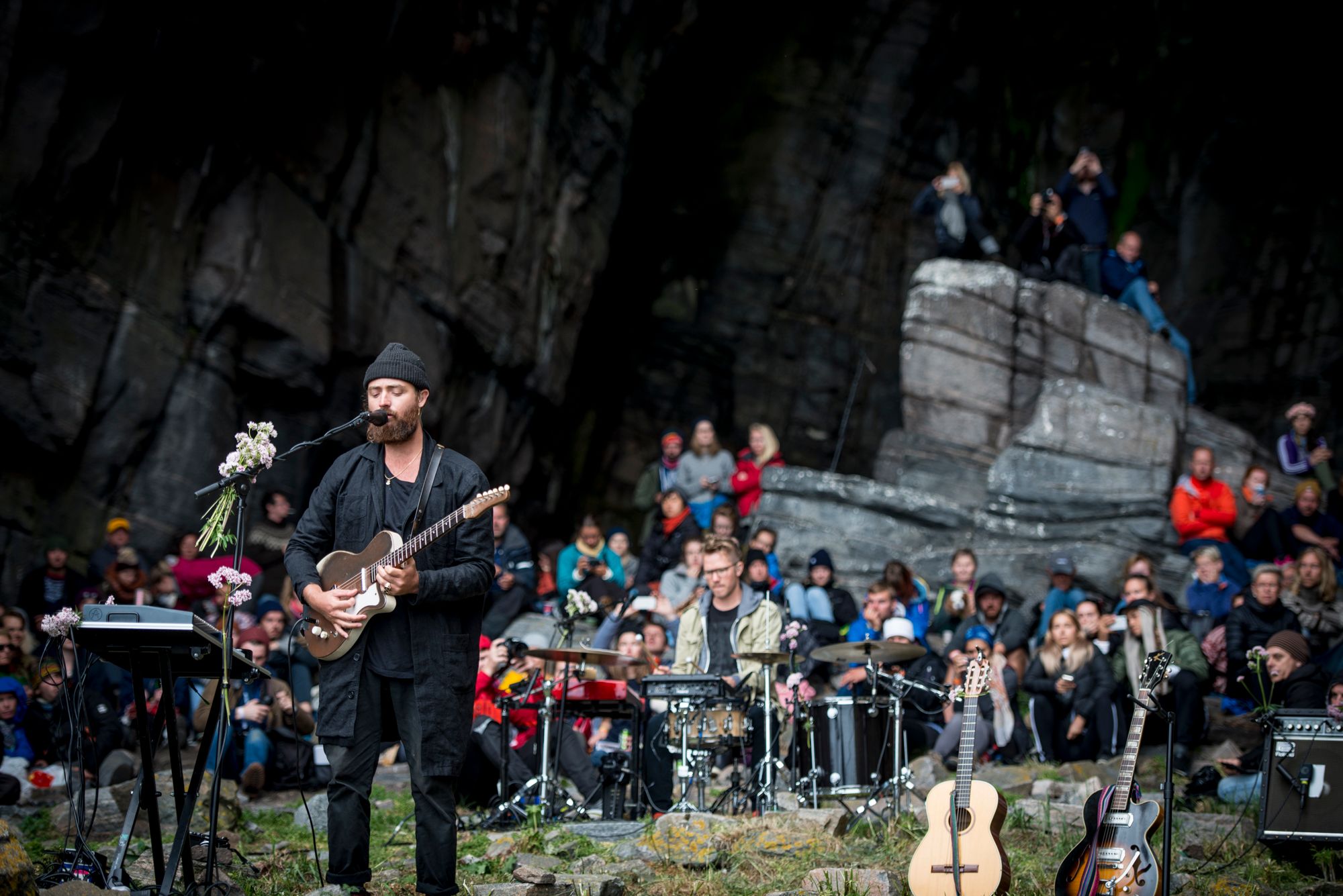 A concert at Trænafestivalen, Northern Norway