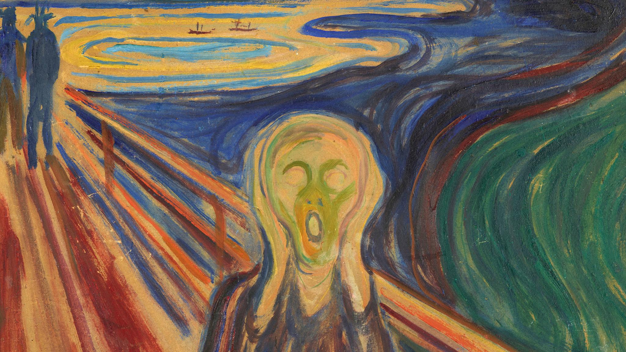 The world-famous painting The Scream by Edvard Munch