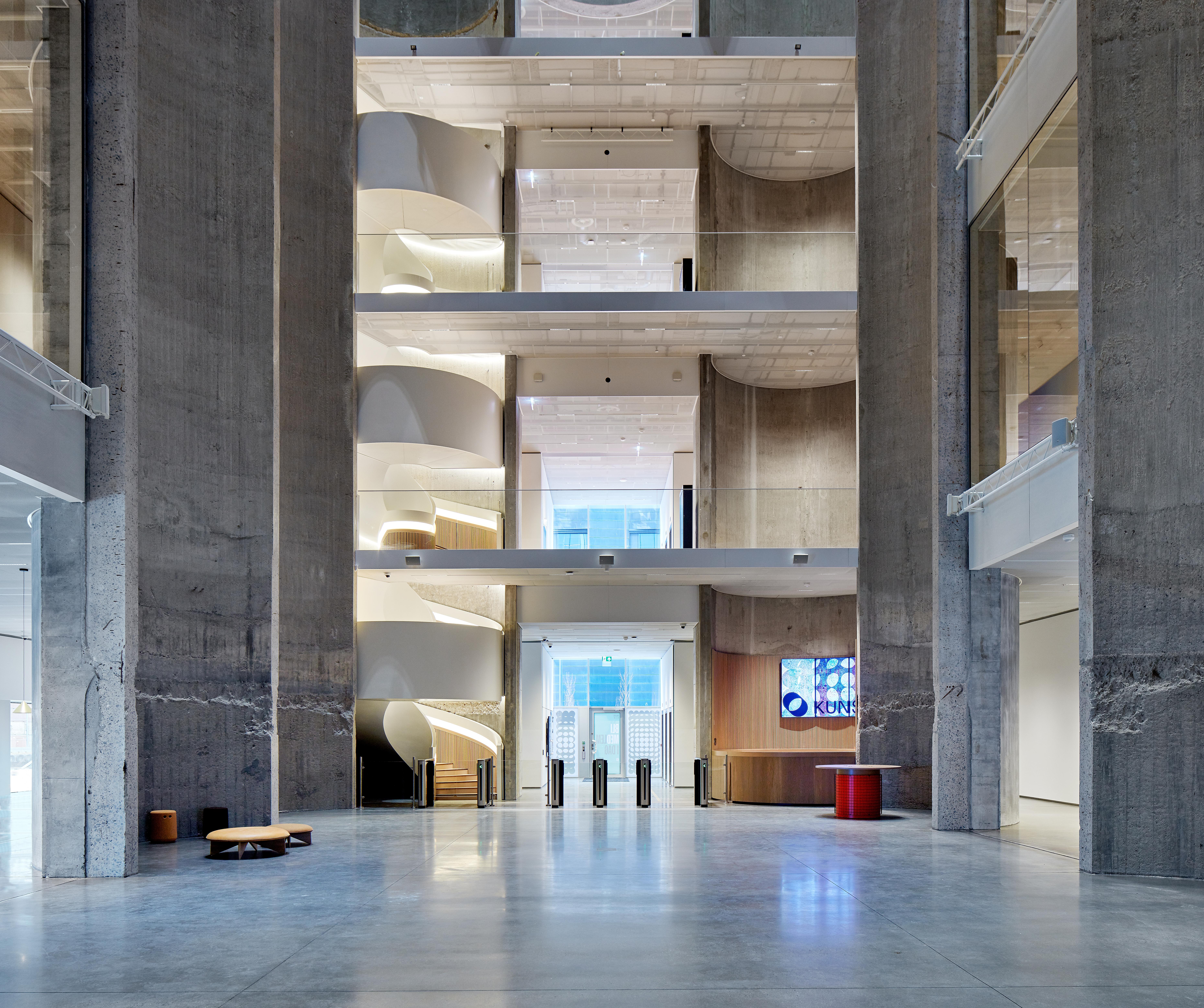 The interior of the Kunstsilo - The art silo at Odderøya island in Kristiansand, Southern Norway
