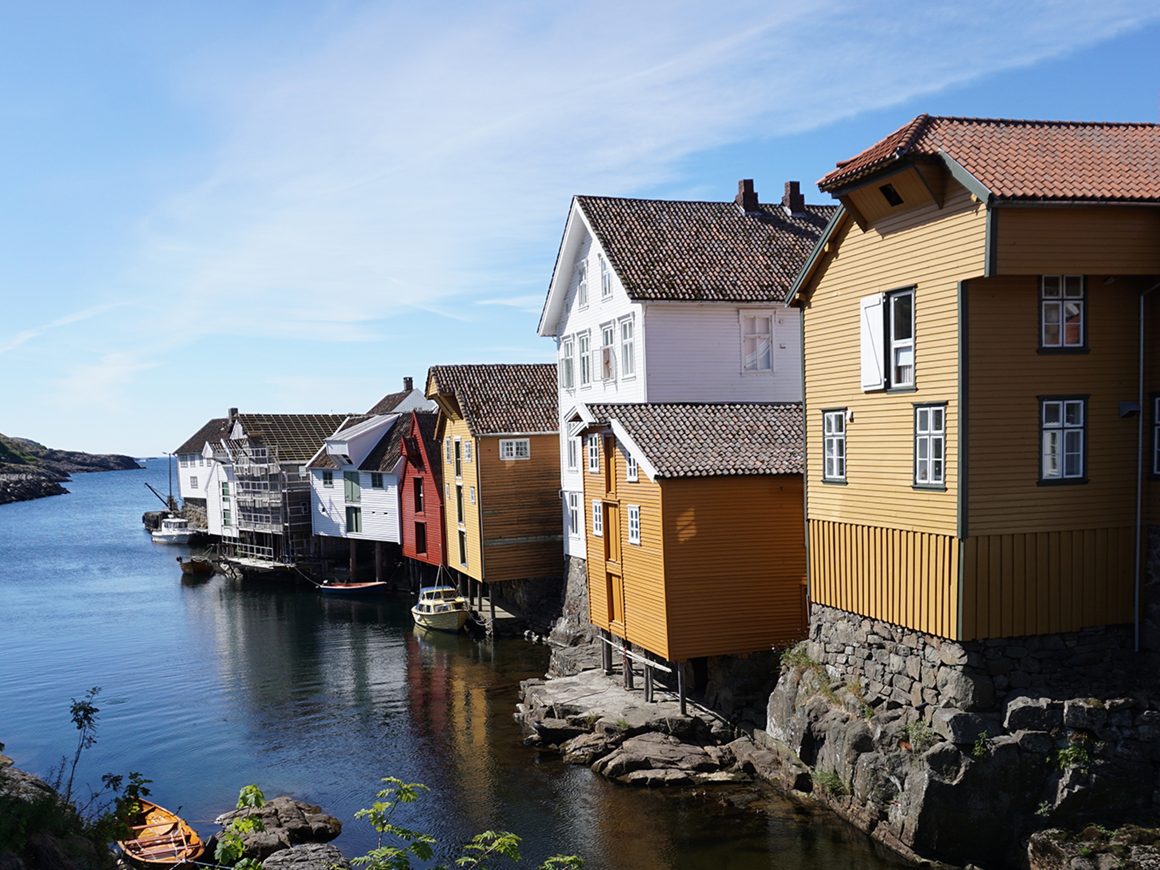 The village Sogndalstrand in Rogaland in the Stavanger region, Fjord Norway