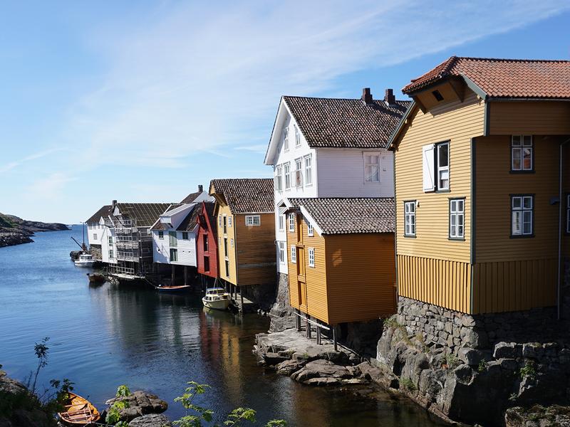 The village Sogndalstrand in Rogaland in the Stavanger region, Fjord Norway