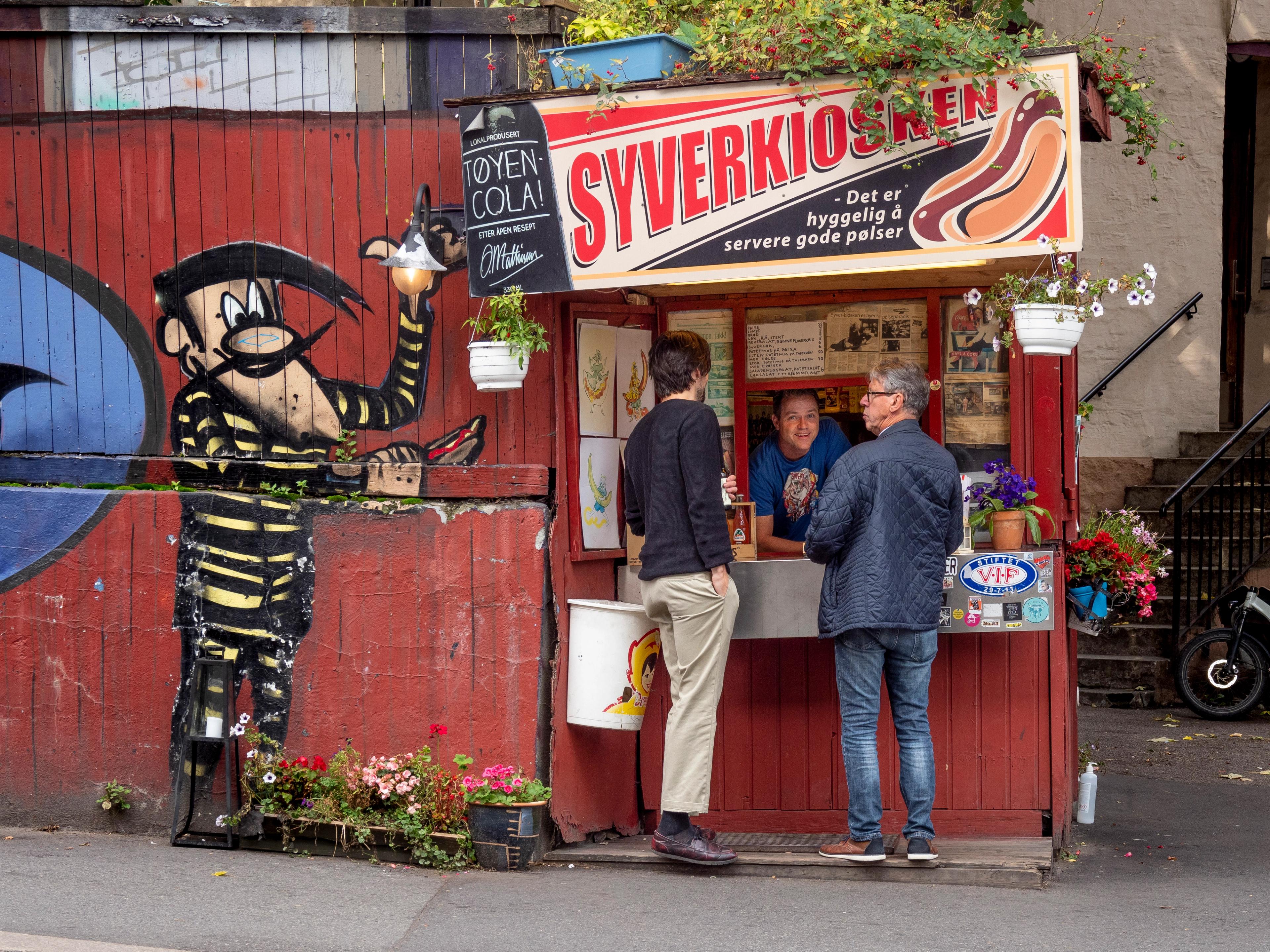 Syverkiosken hot dog kiosk Oslo Eastern Norway