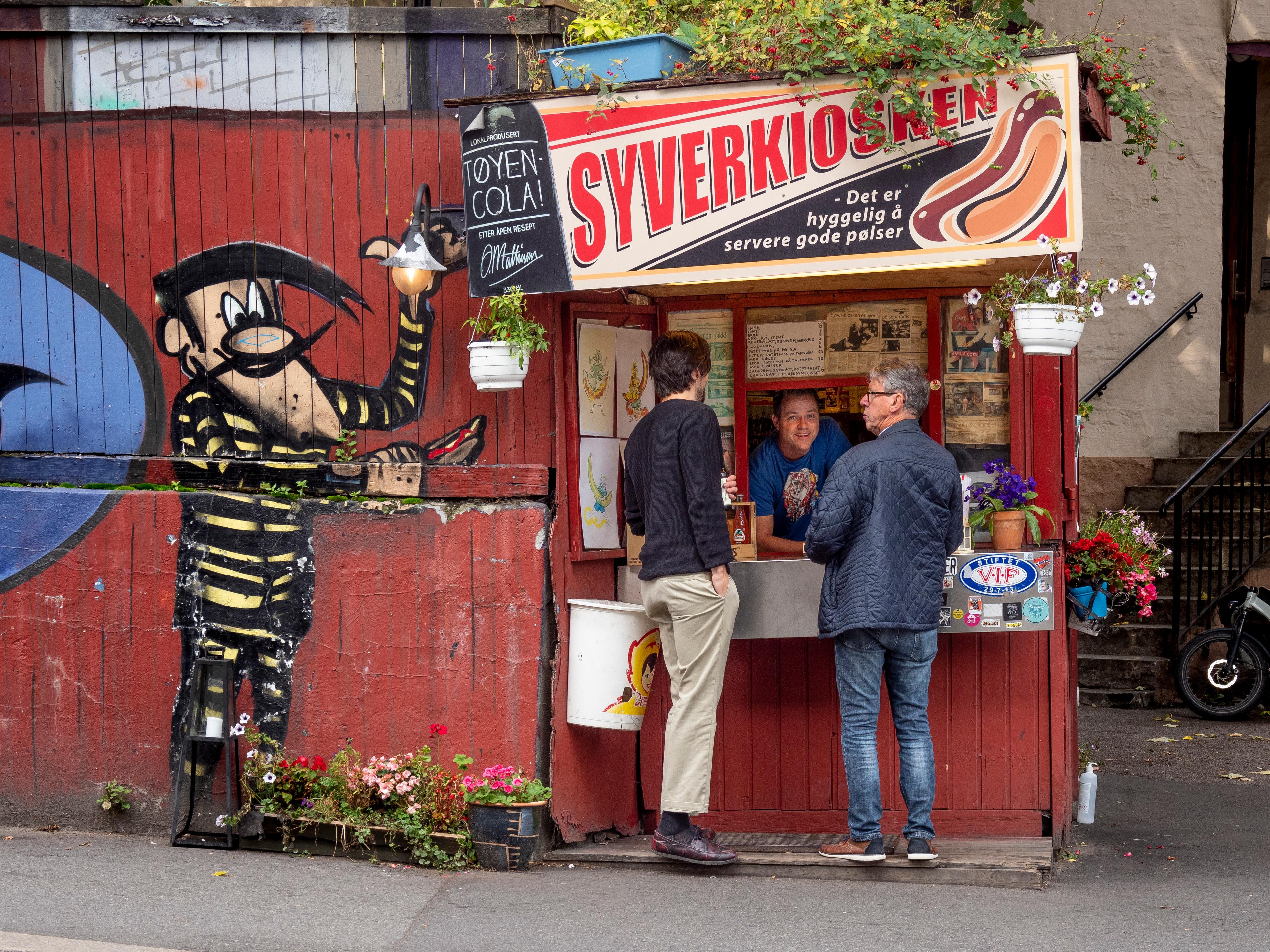 Syverkiosken hot dog kiosk Oslo Eastern Norway