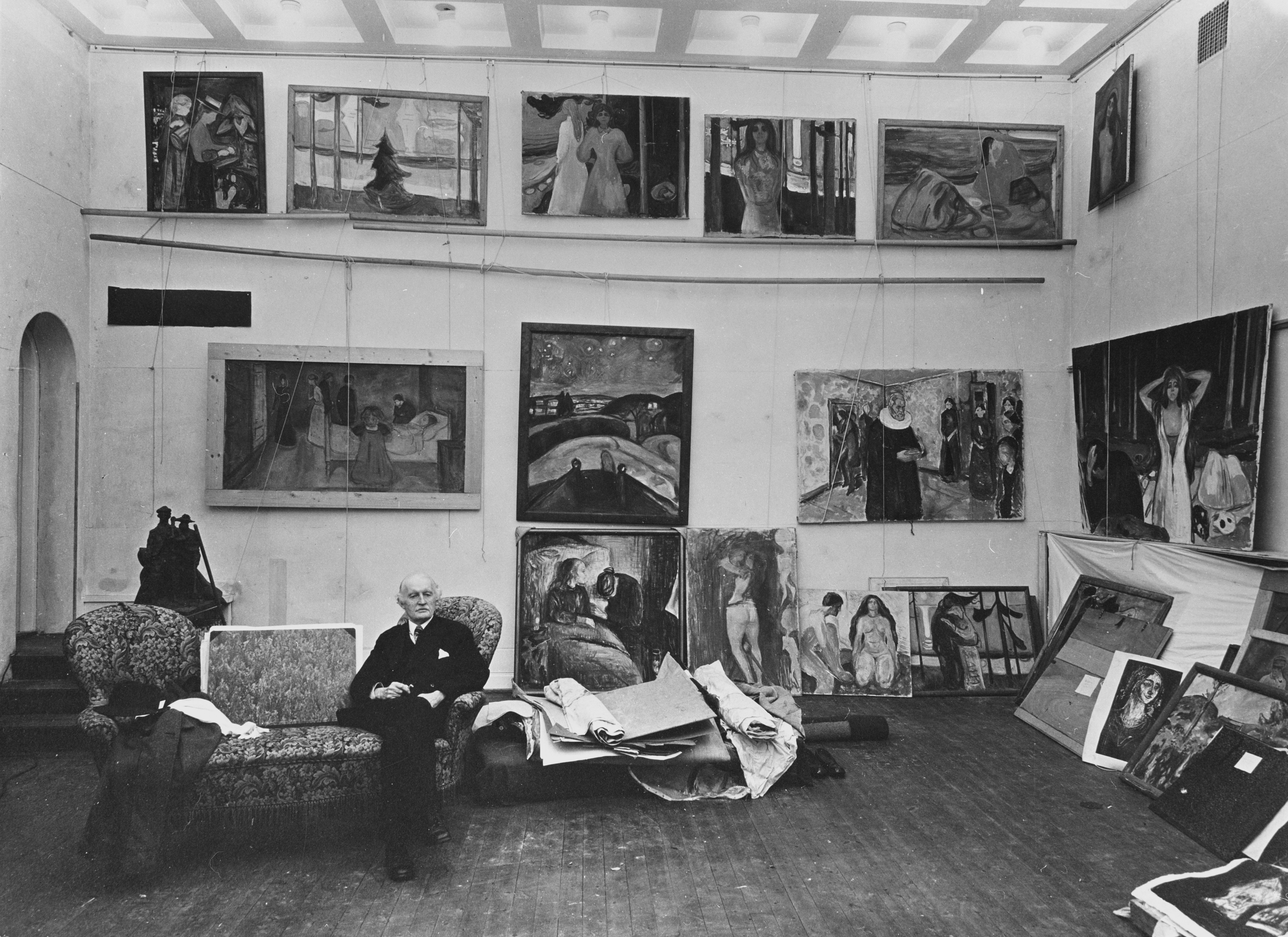 Edvard Munch, atelier at Ekely