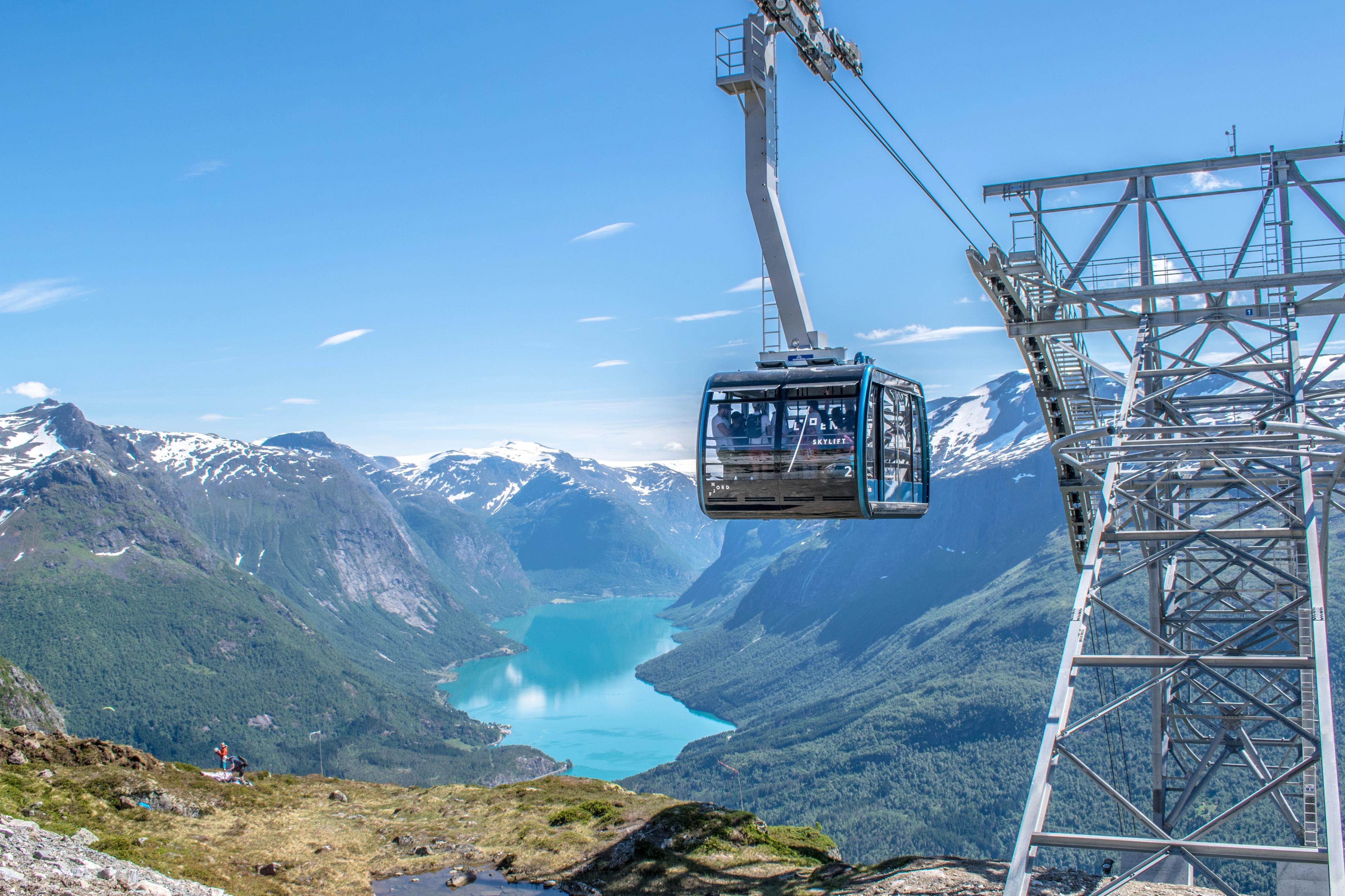 Loen Skylift on a sunny day
