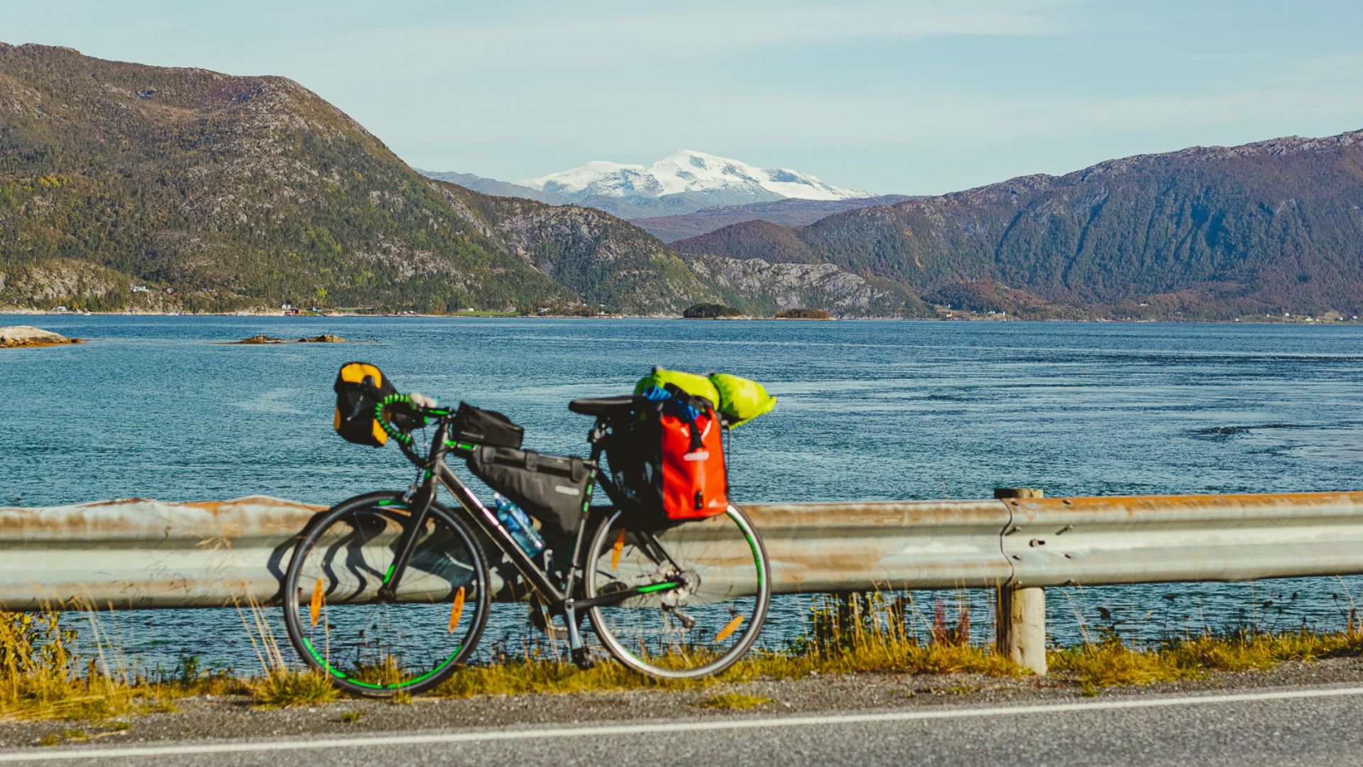 Oda Ramsdal biking in Nordland