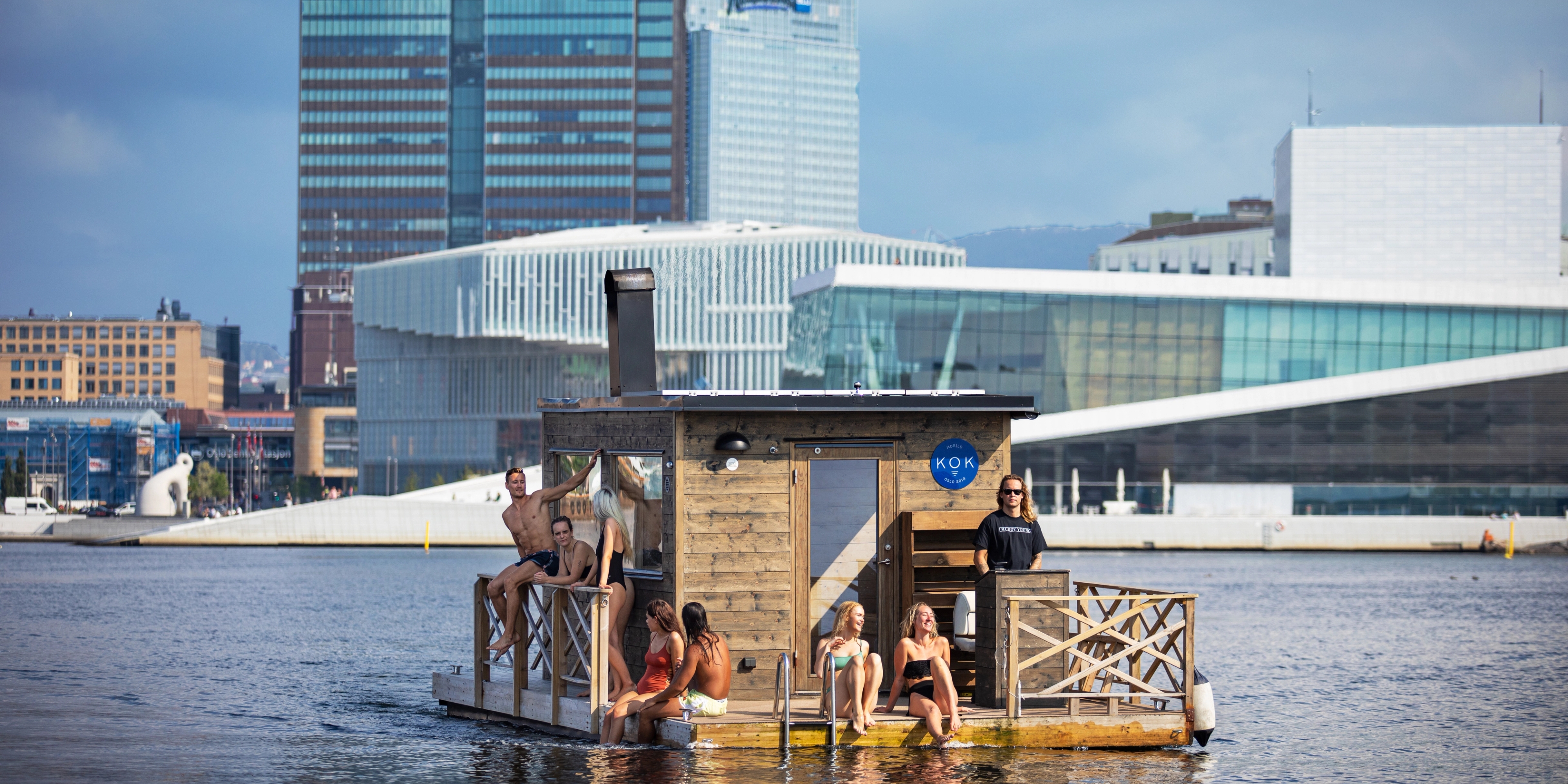Plan your trip to Oslo and try the floating sauna KOK Oslo in the Oslofjord, Eastern Norway