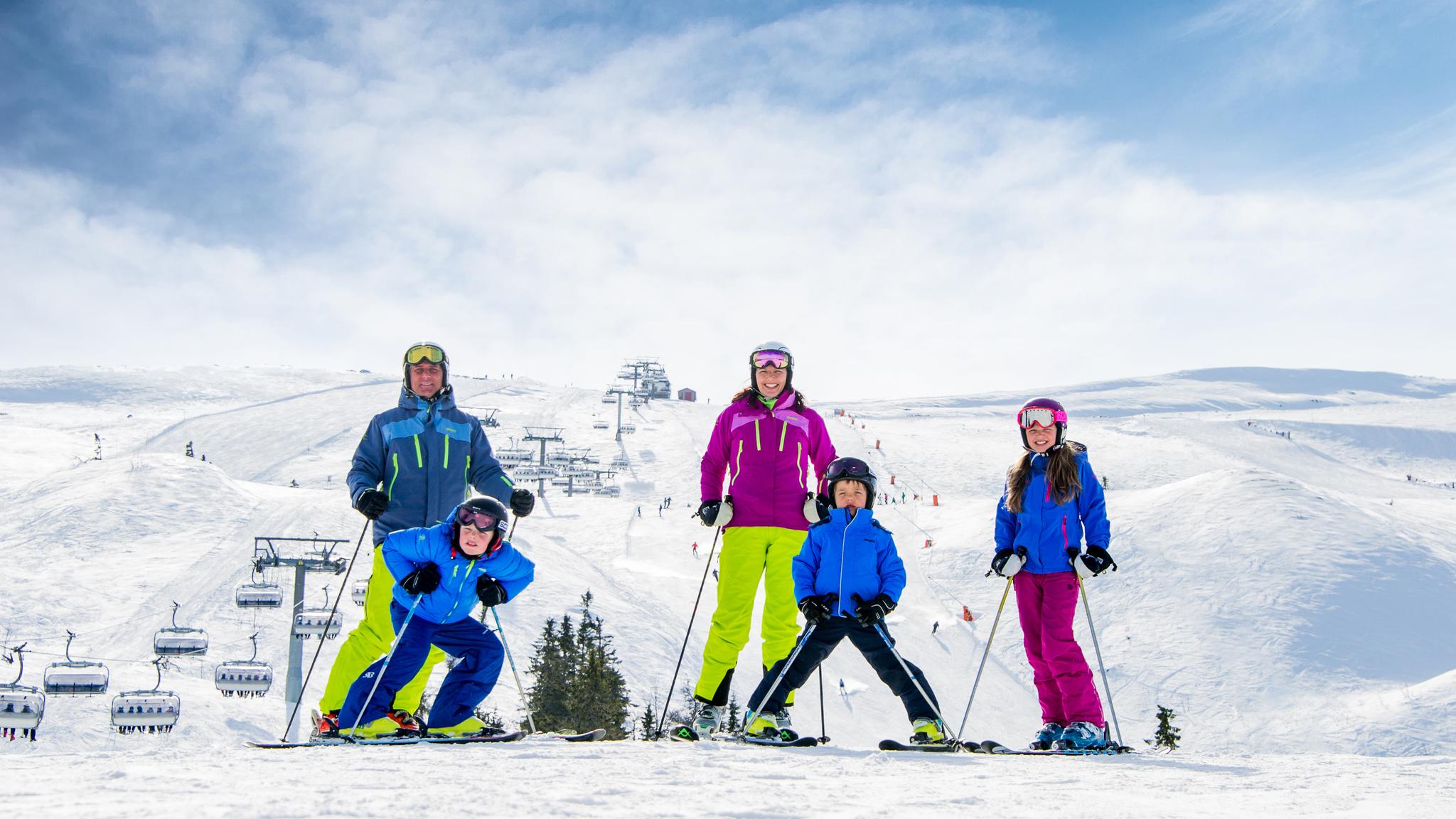 Alpine skiing in Trysil, one of Norway’s top ski resorts