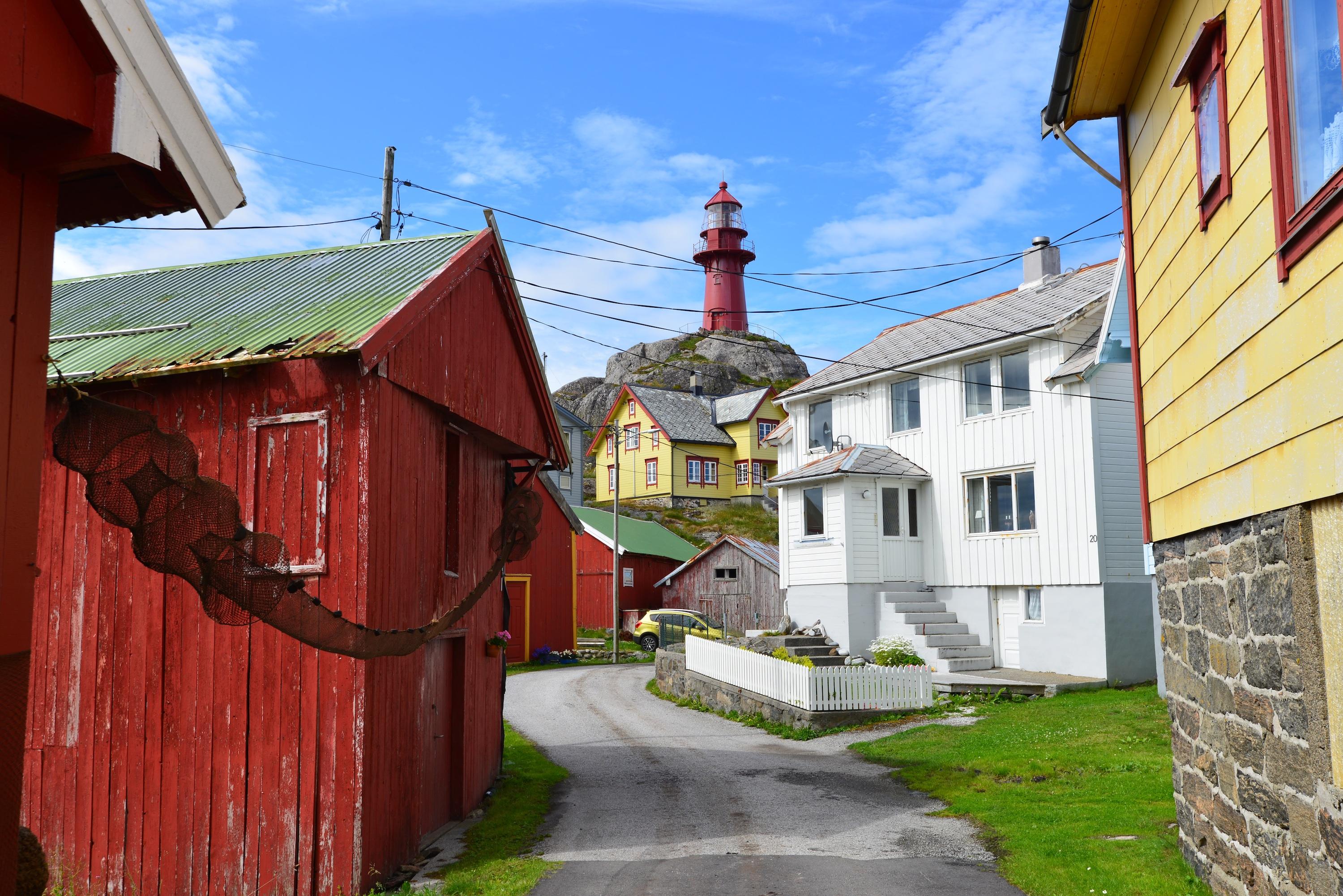 Ona Island and the Ona Lighthouse, Fjord Norway