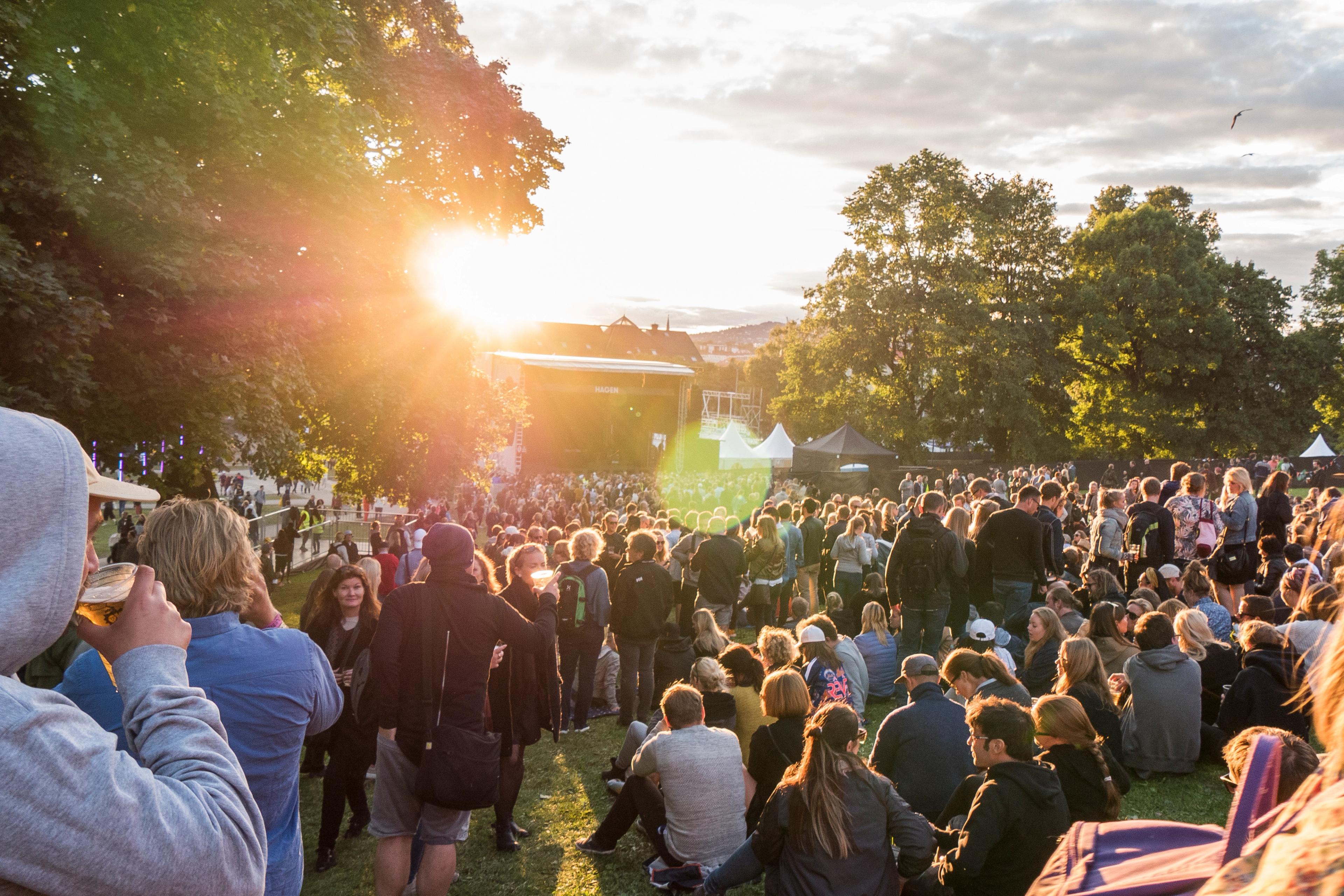The crowd at the Øyafestival in Oslo, Norway