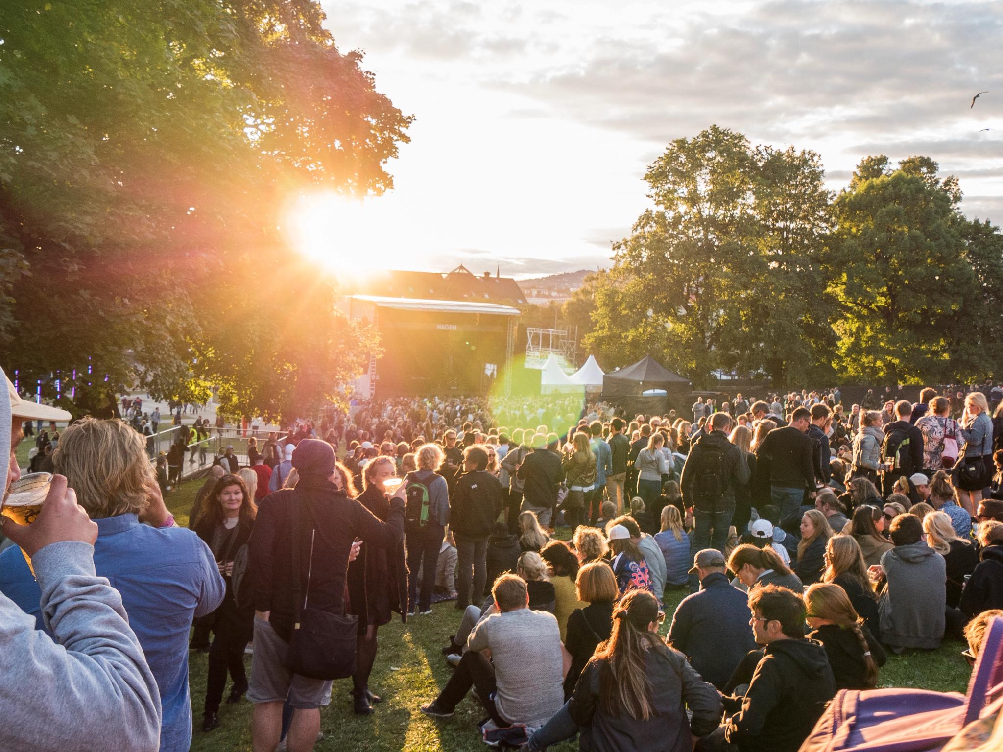 The crowd at the Øyafestival in Oslo, Norway