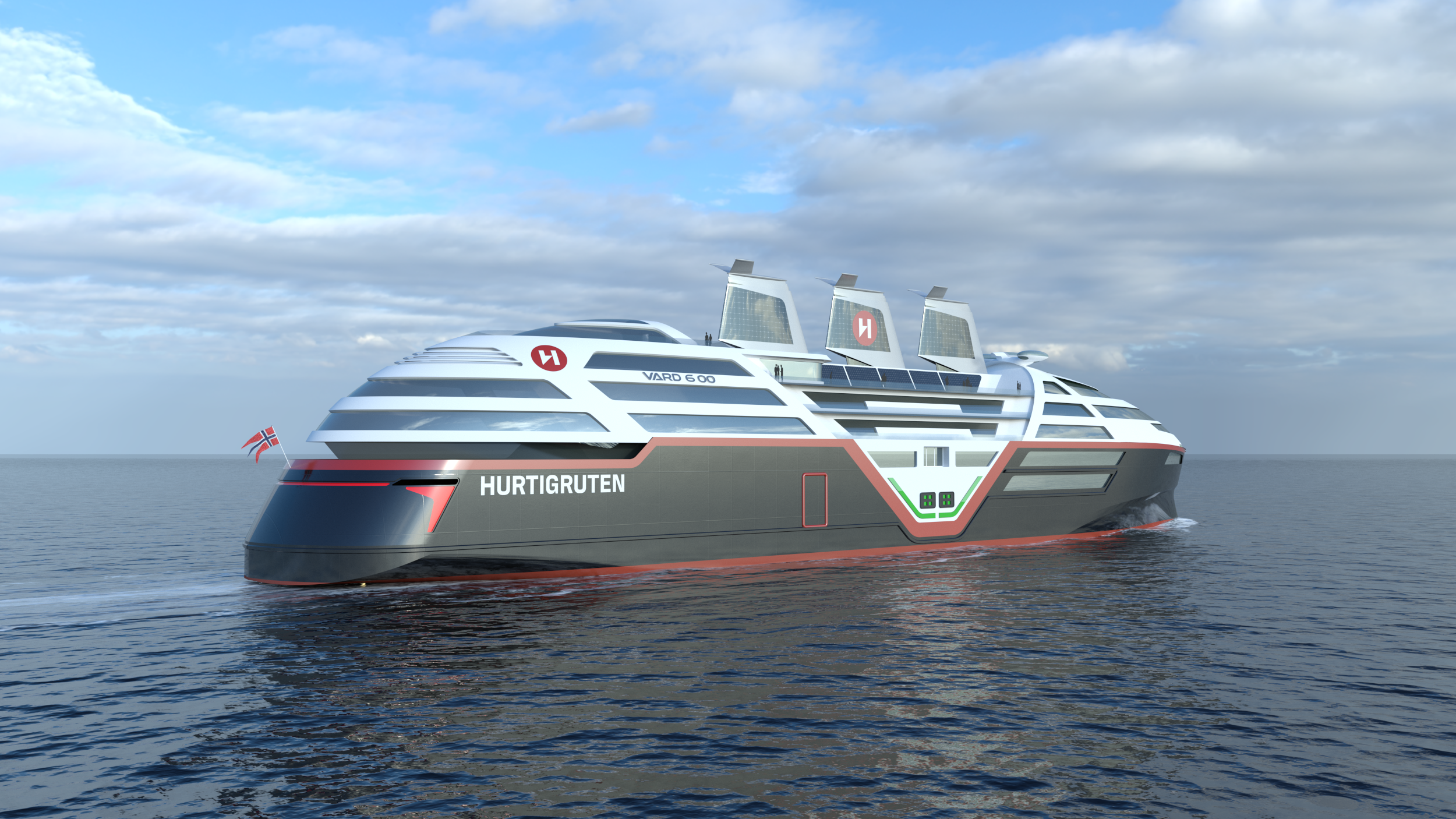 Hurtigruten SeaZero Concept Visualisation