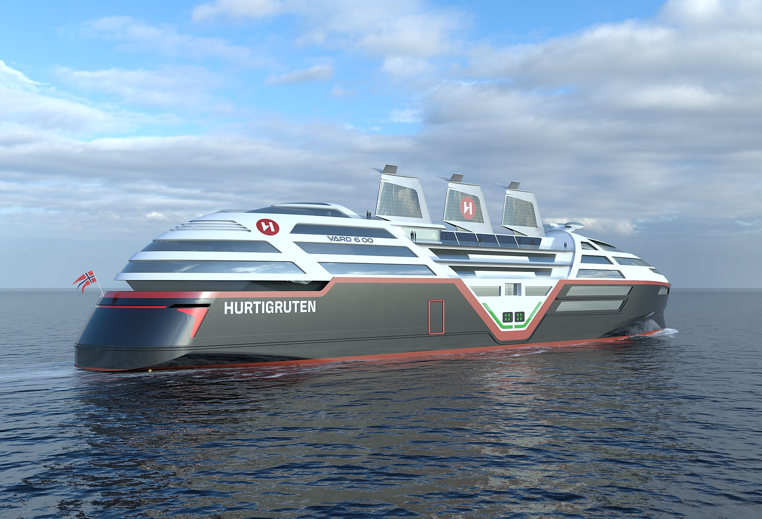 Hurtigruten SeaZero Concept Visualisation