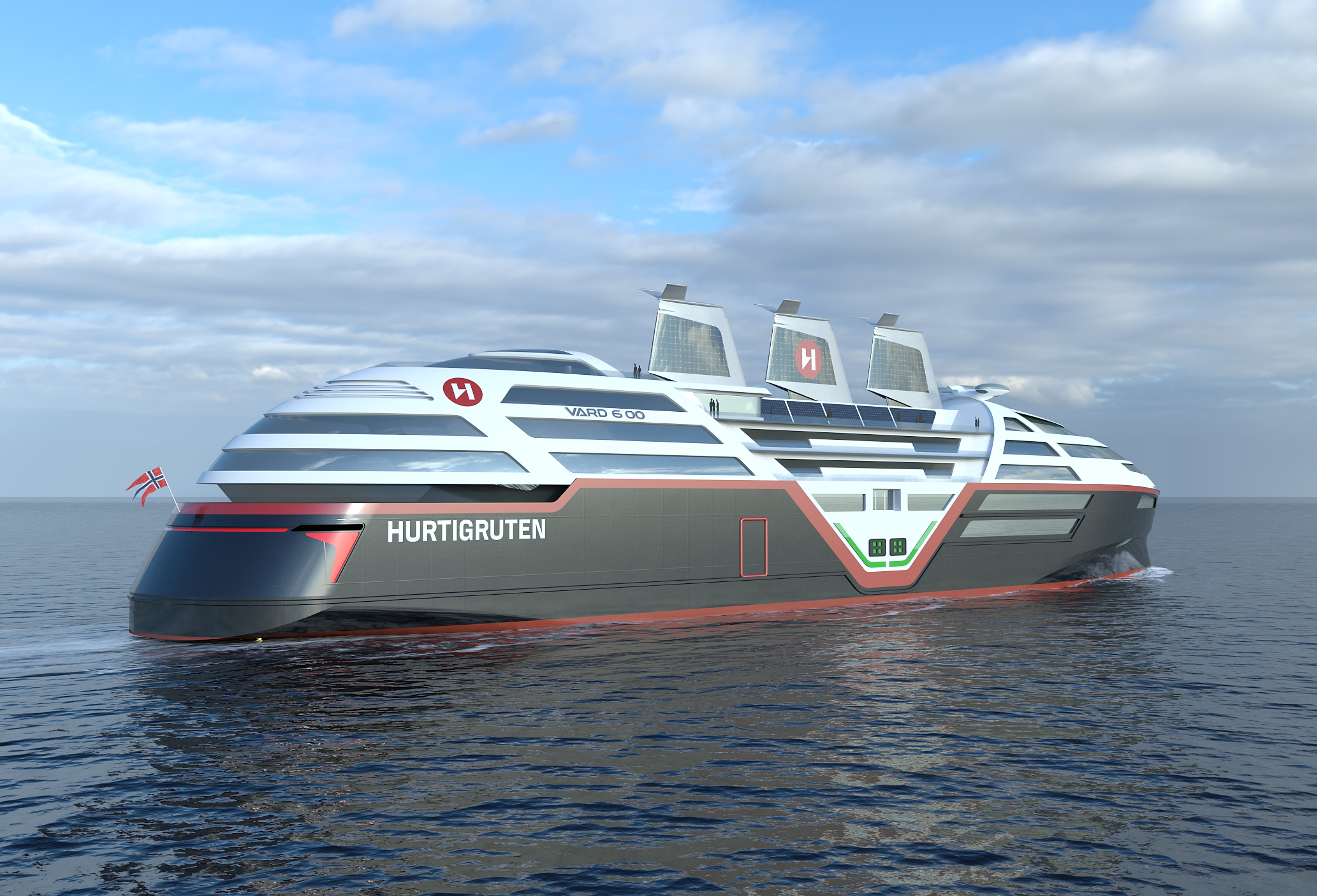 Hurtigruten SeaZero Concept Visualisation