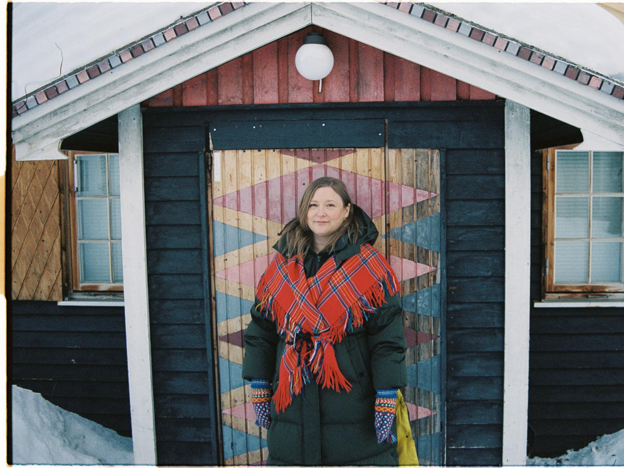 Samisk kvinne i Finnmark.