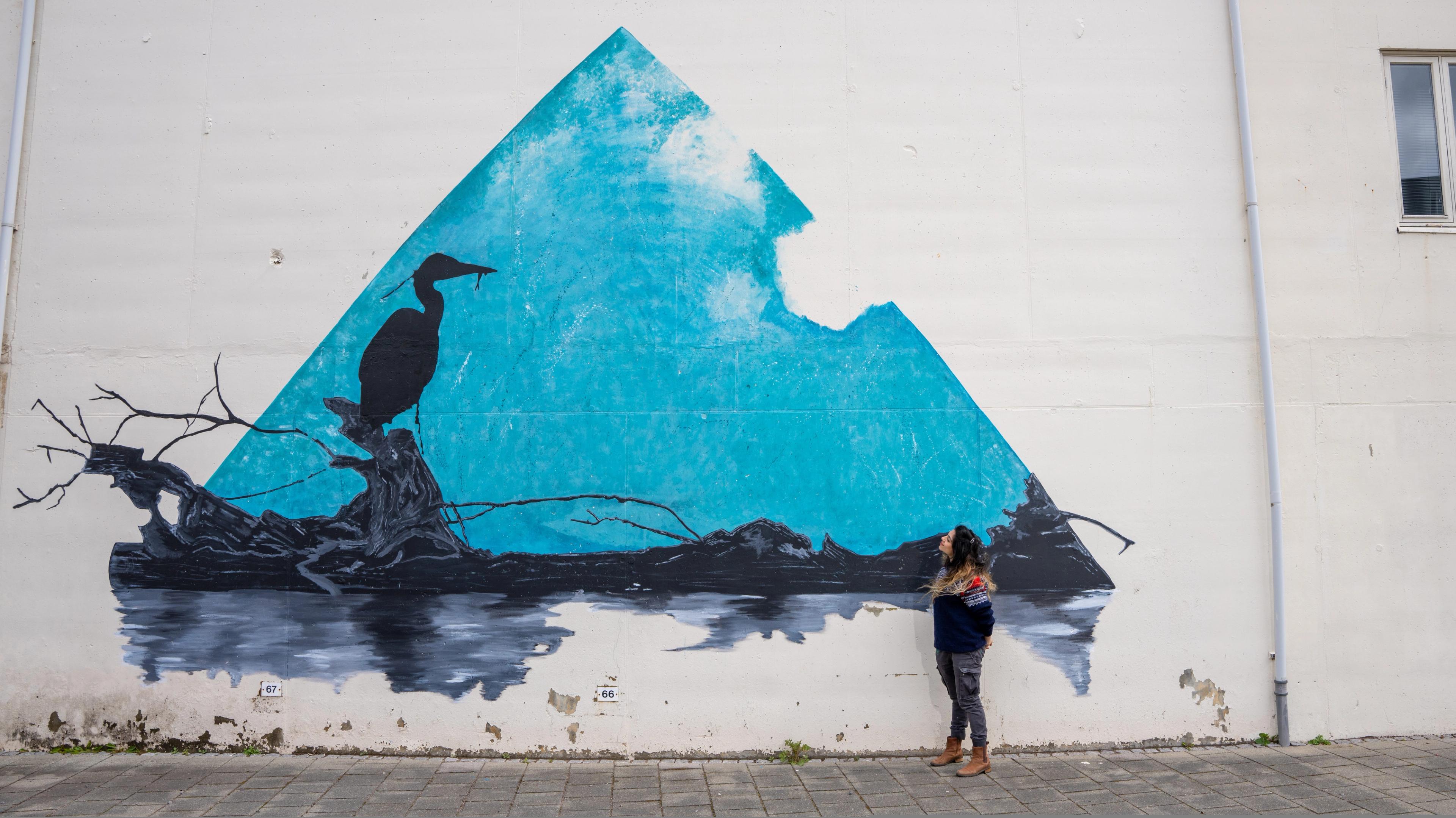 A street art by Algebra in Stavanger, Fjord Norway.