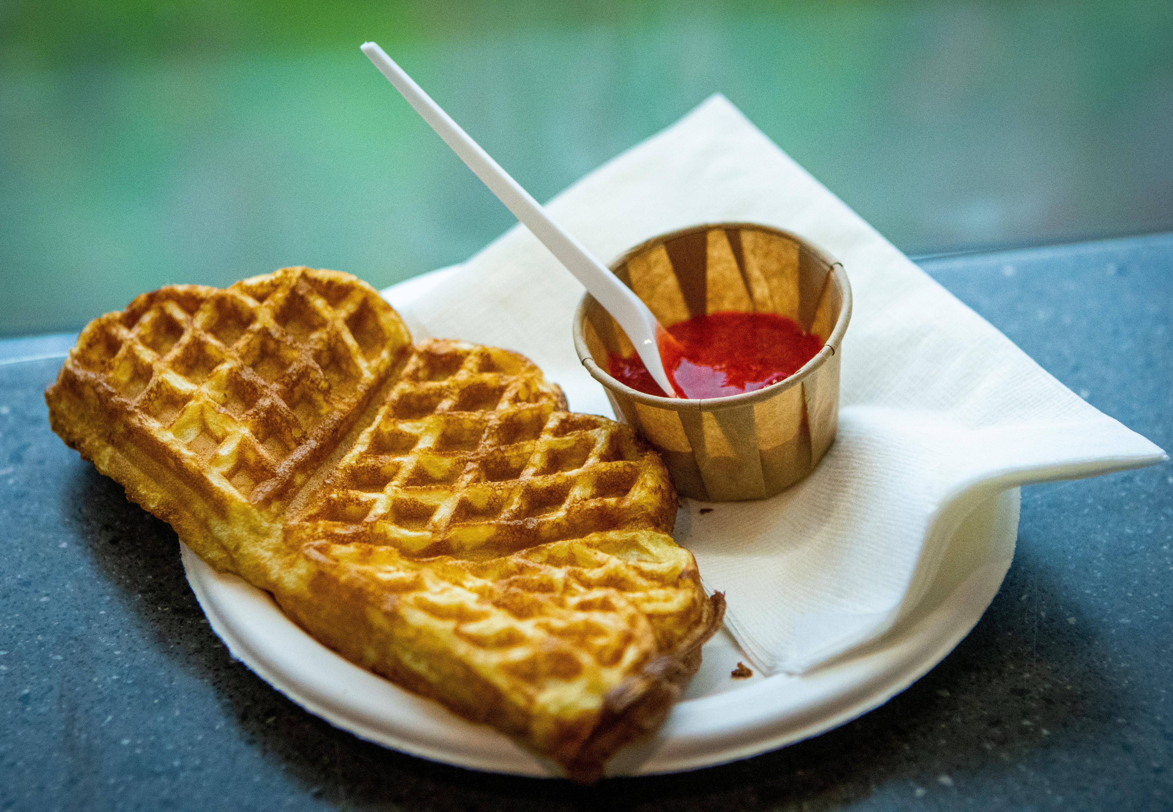 Coffee and Norwegian waffle