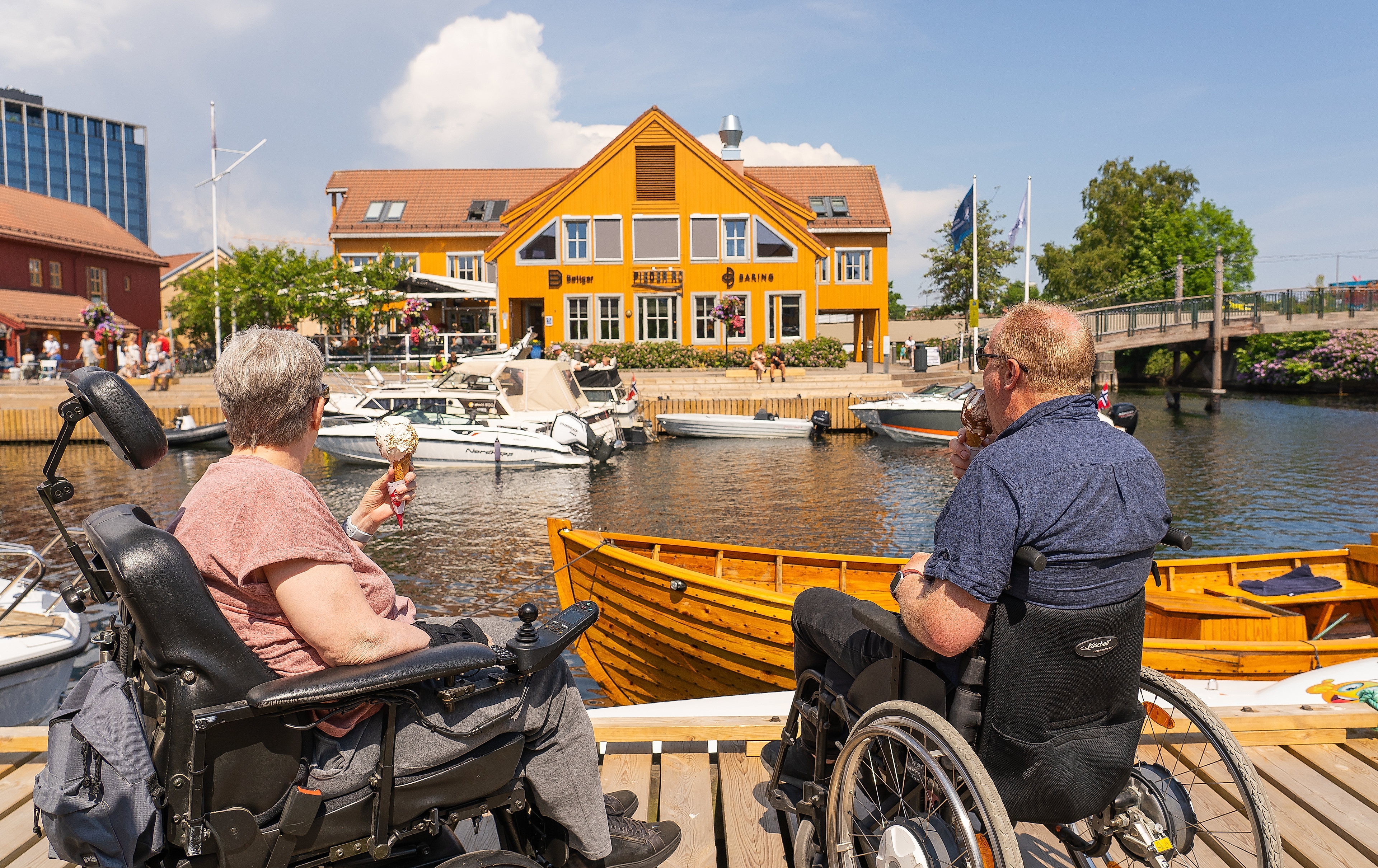 Two people in Kristiansand