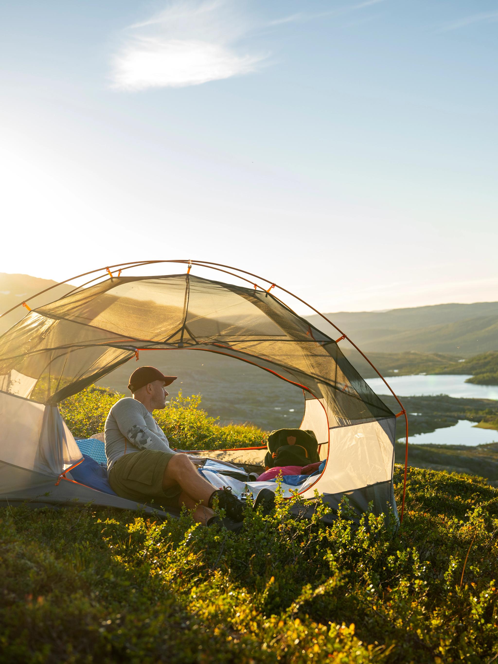 A man tenting in Namdalen