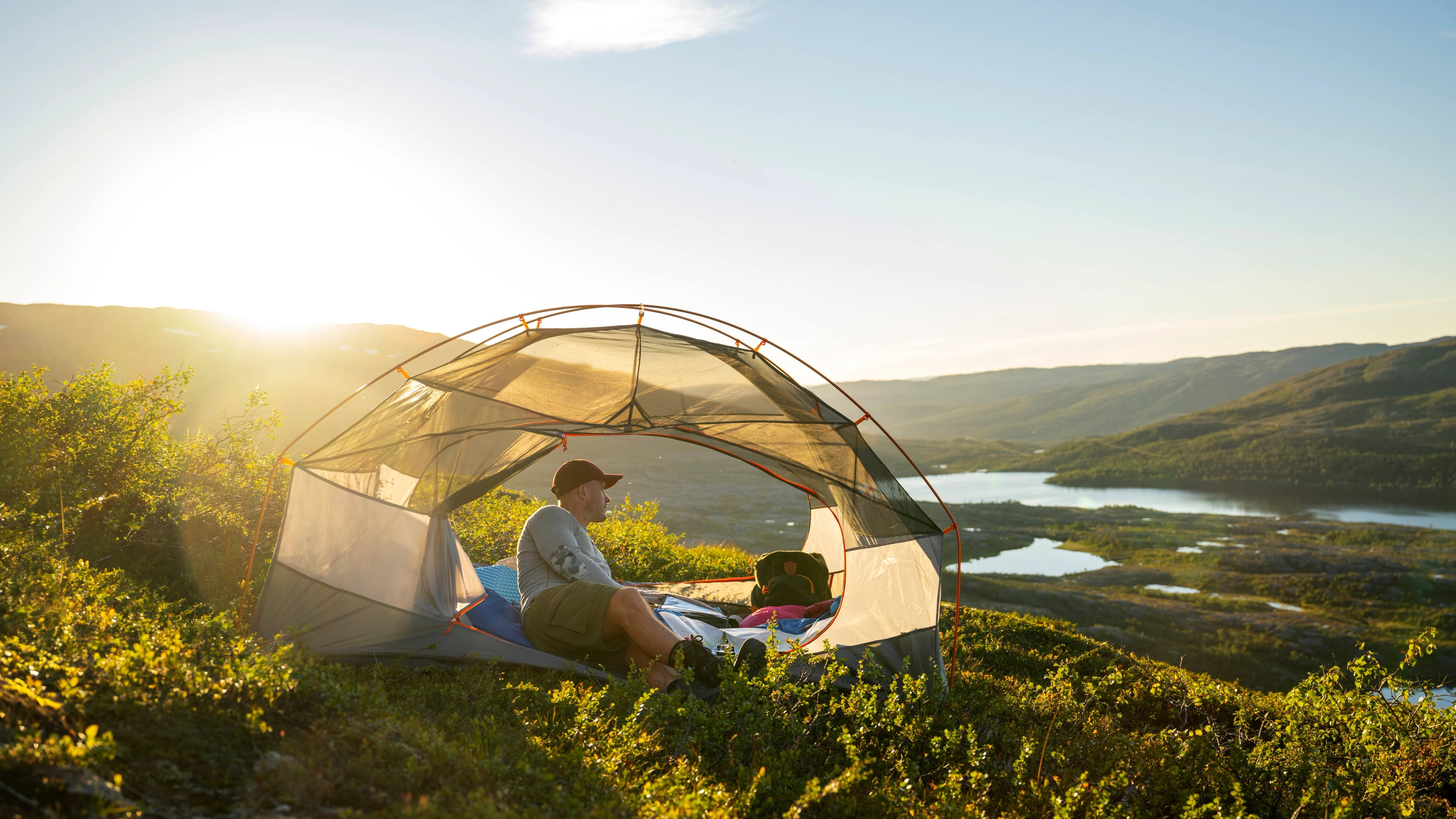 A man tenting in Namdalen