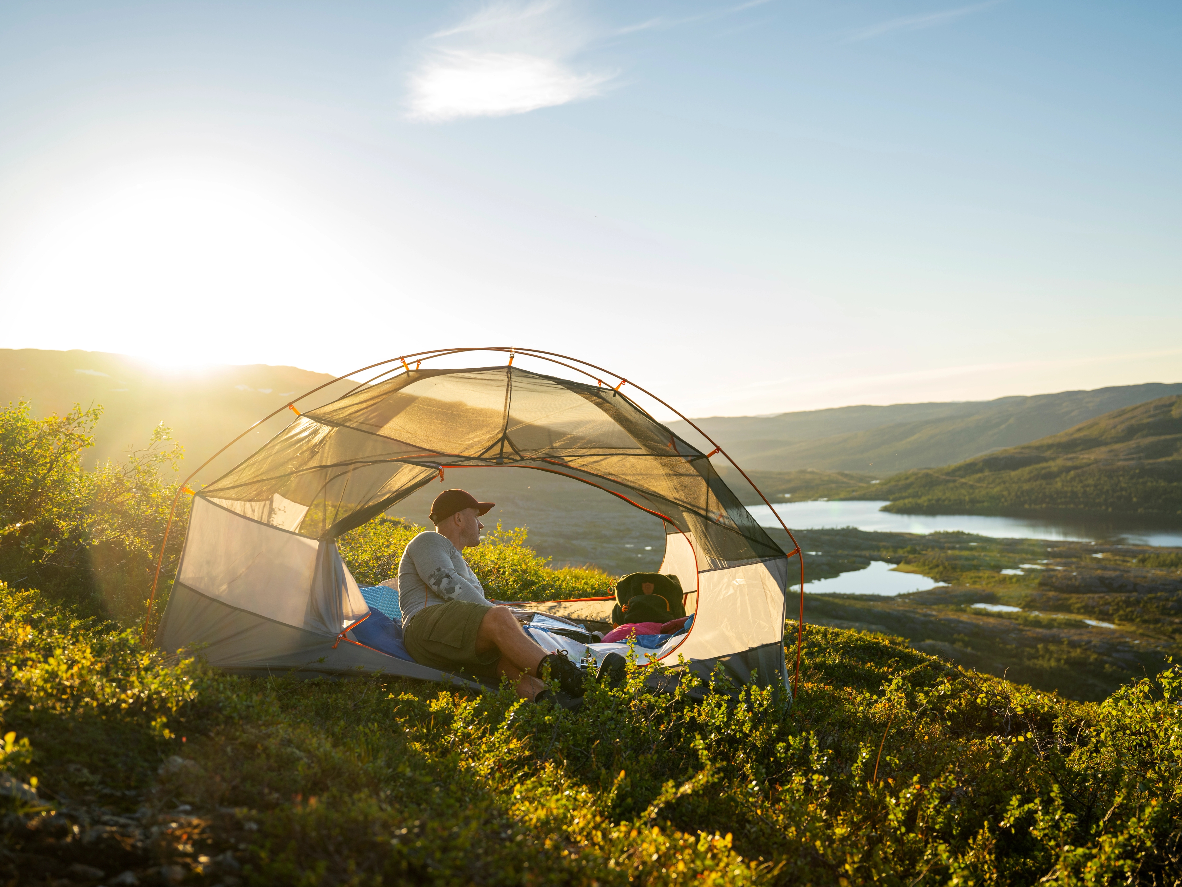A man tenting in Namdalen