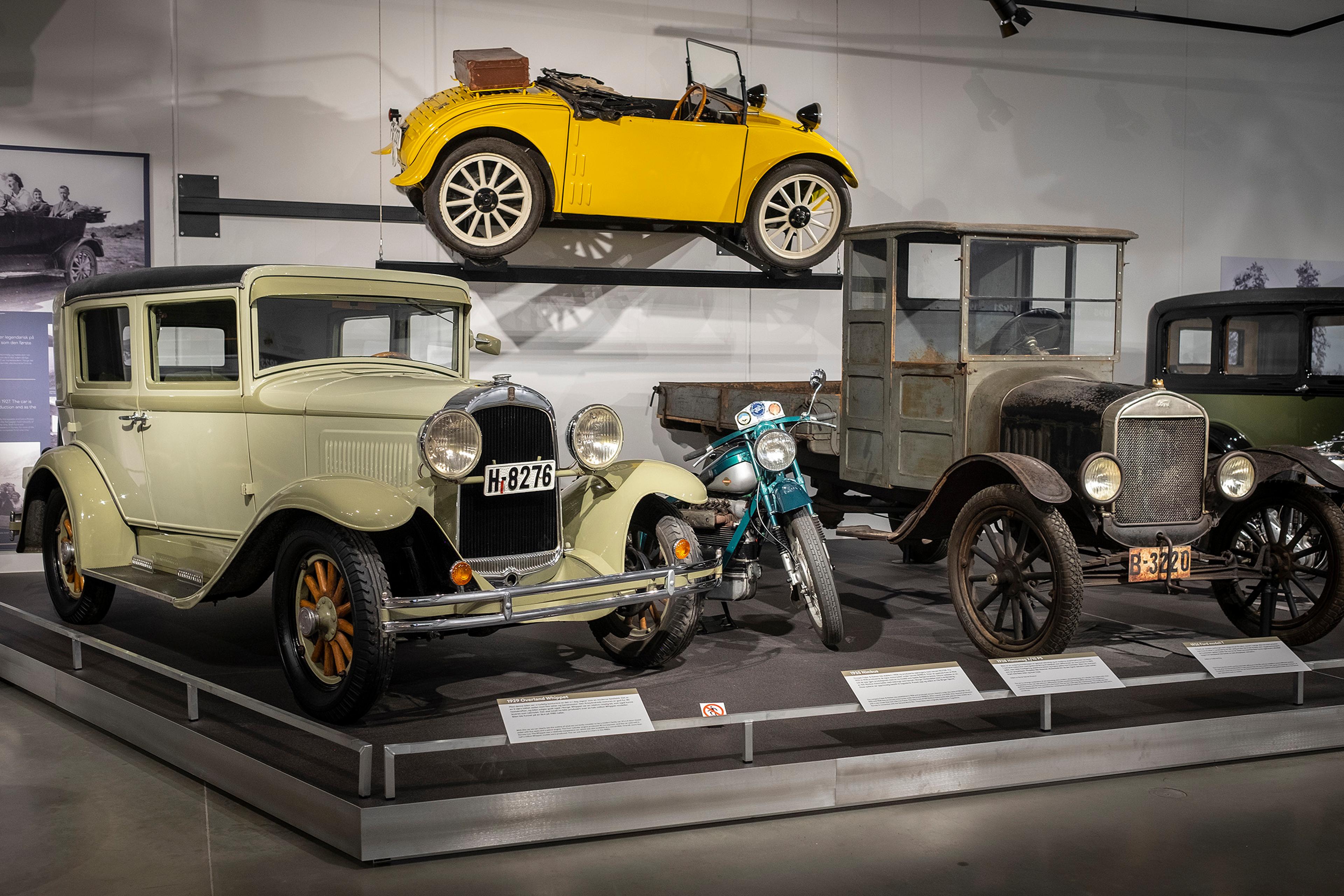 Cars from the 20's and 30's at the Norwegian road museum