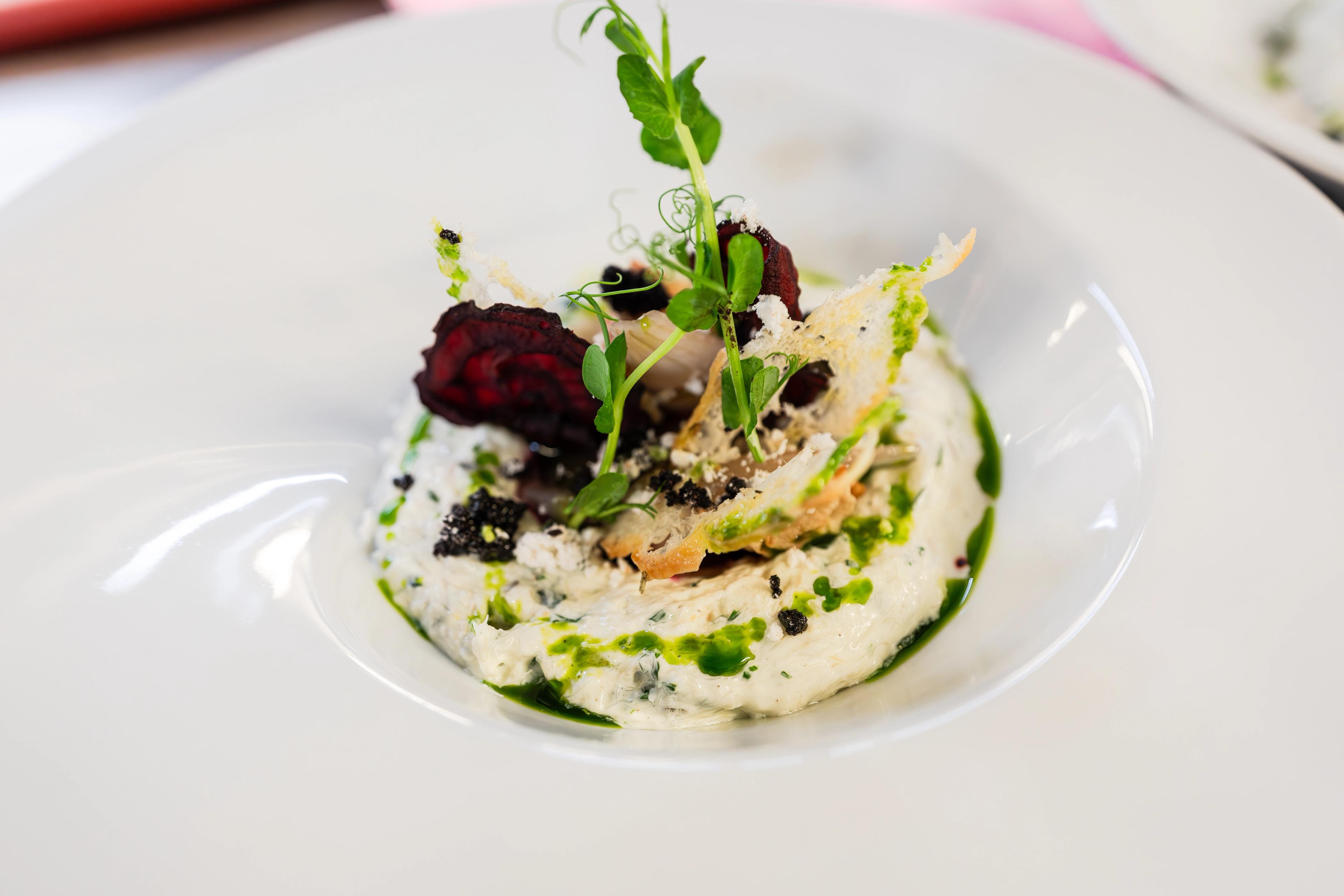 A dish of food at Pilegrimen restaurant.