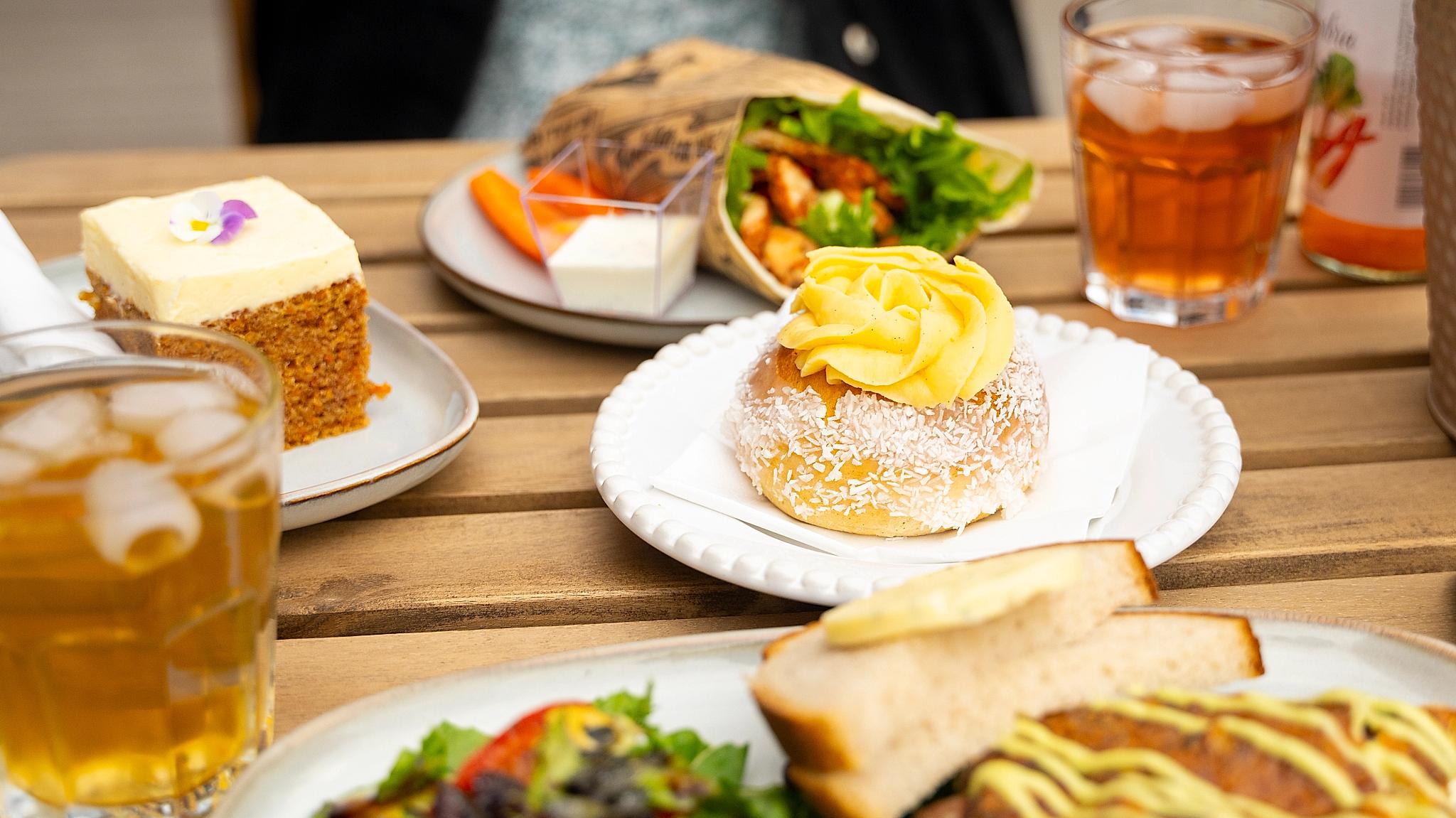 Food from the café at Skarstad Gartneri