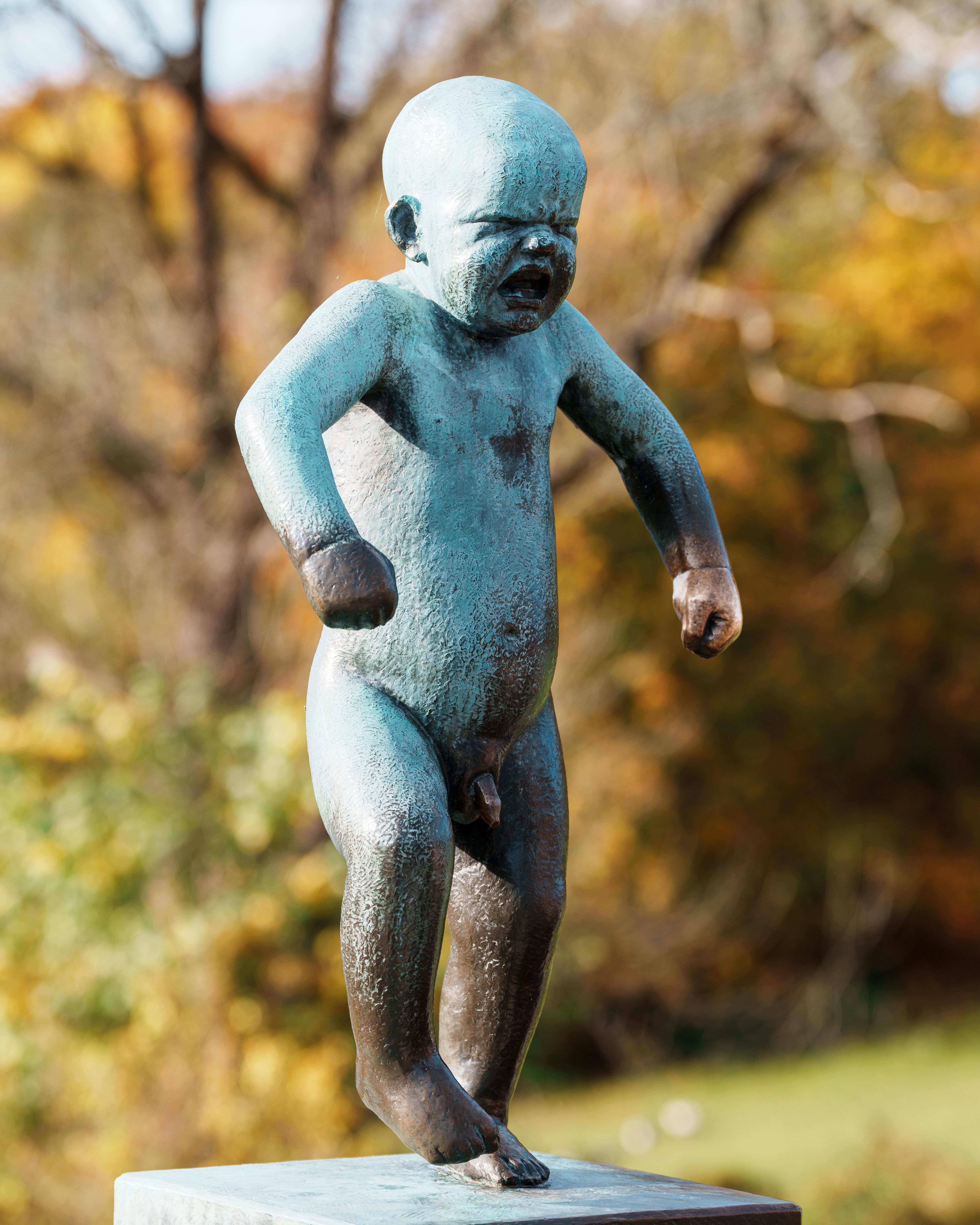 Famous Sinnataggen in the Vigeland Park, Oslo