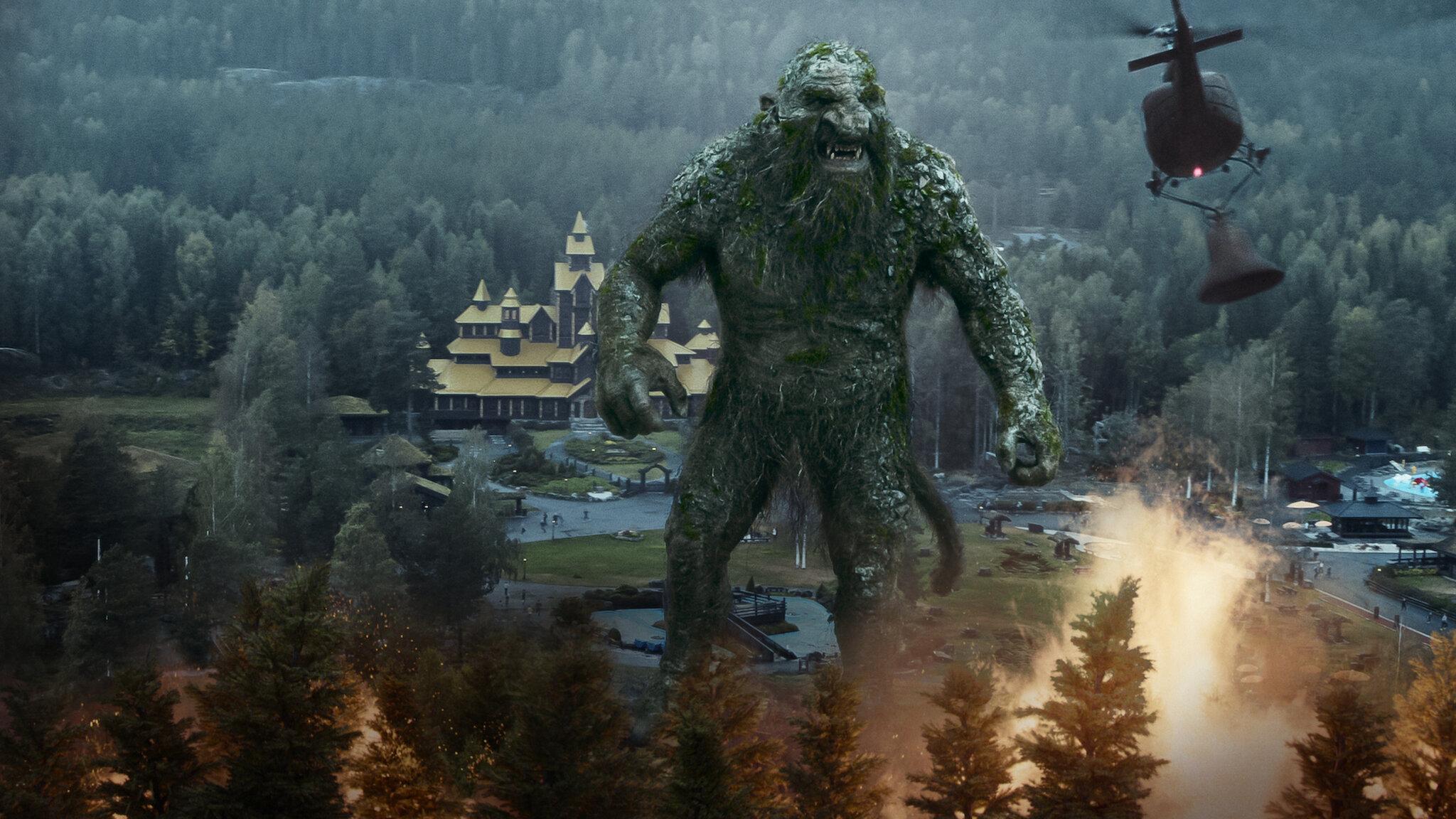 Troll from Netflix movie in Hunderfossen.