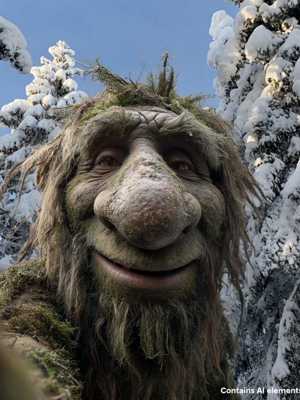 Twigs' selfie in winter wonderland