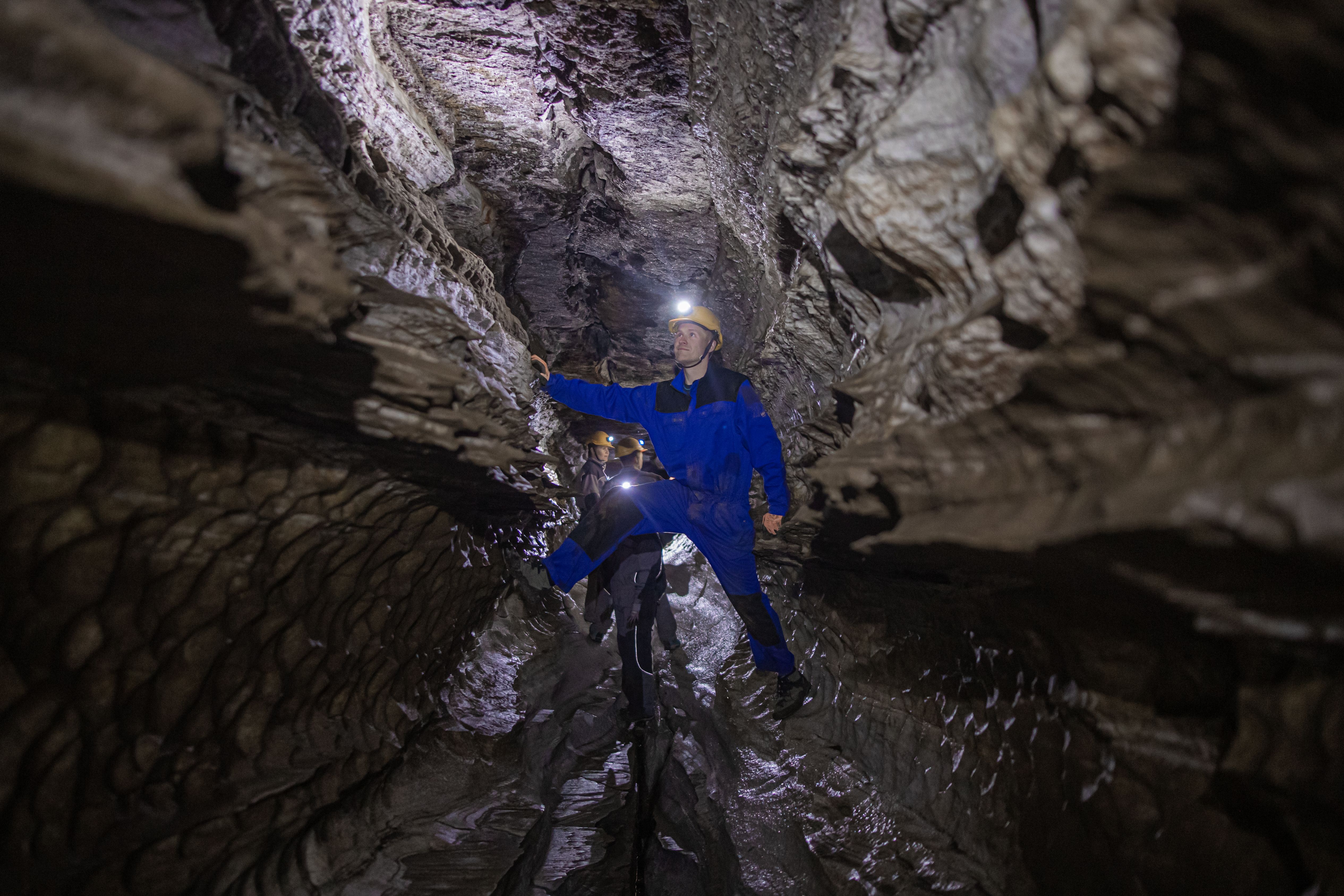 Sightseeing in Setergrotta in Mo i Rana, Northern Norway
