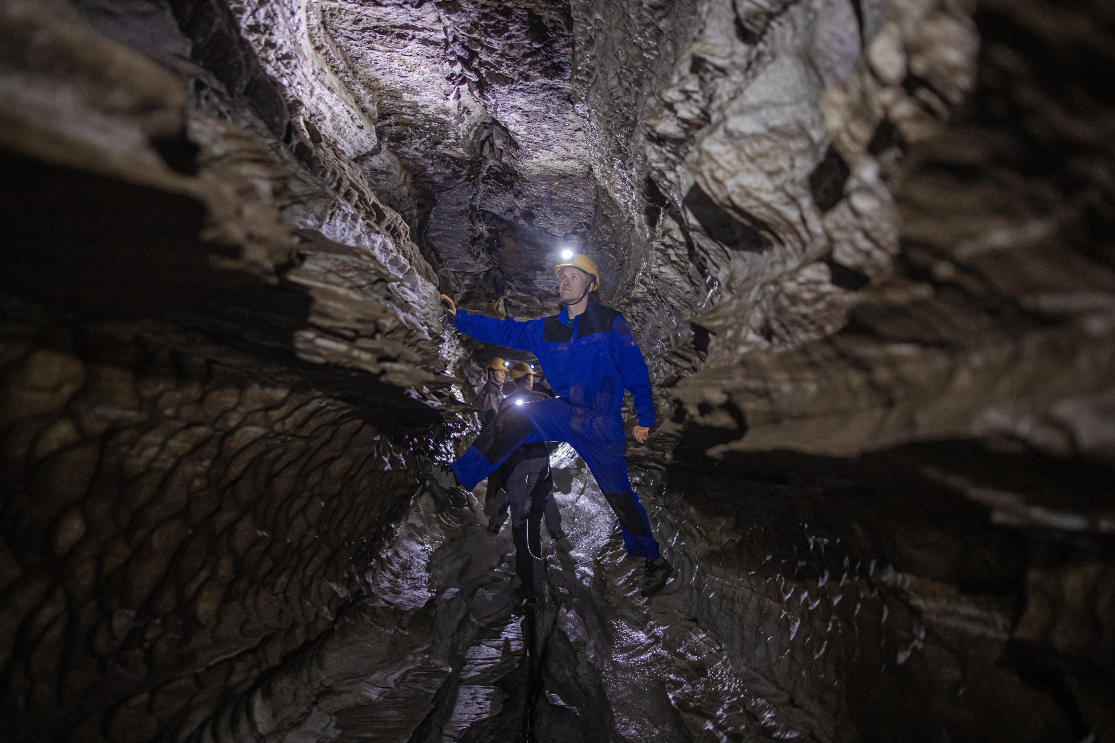 Sightseeing in Setergrotta in Mo i Rana, Northern Norway